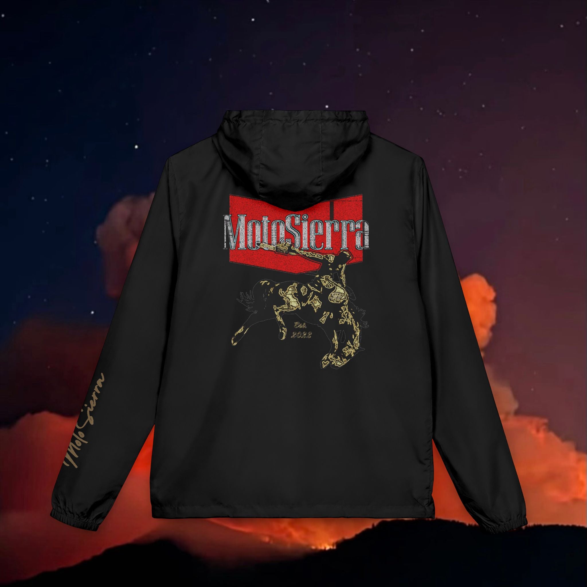 Warped Logo Unisex Full-Zip Windbreaker Jacket