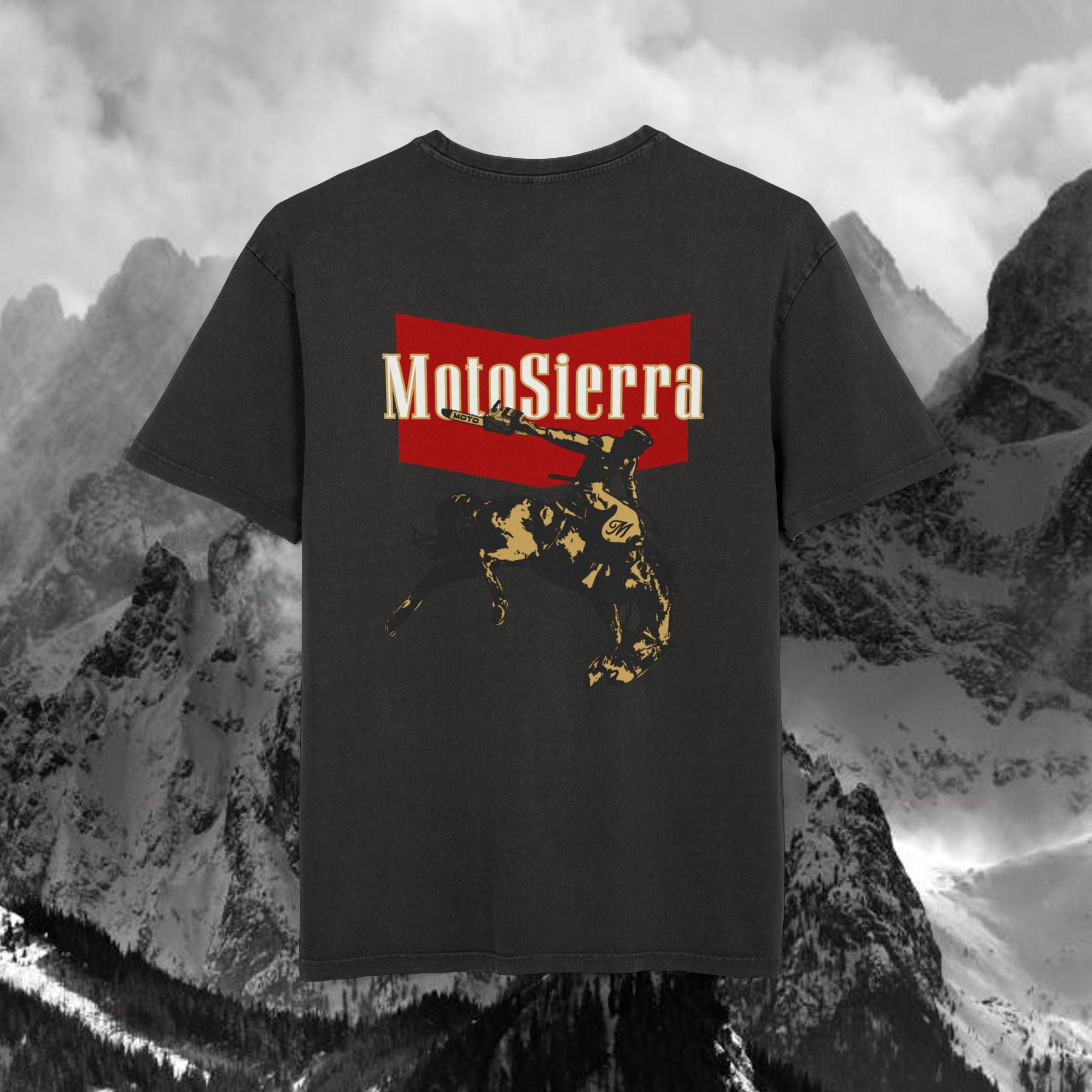 EU Men's Acid Washed Oversize Graphic Tee, Vintage Style T-Shirt, Casual Wear for Men, Perfect Gift for Bikers, Festival Ready