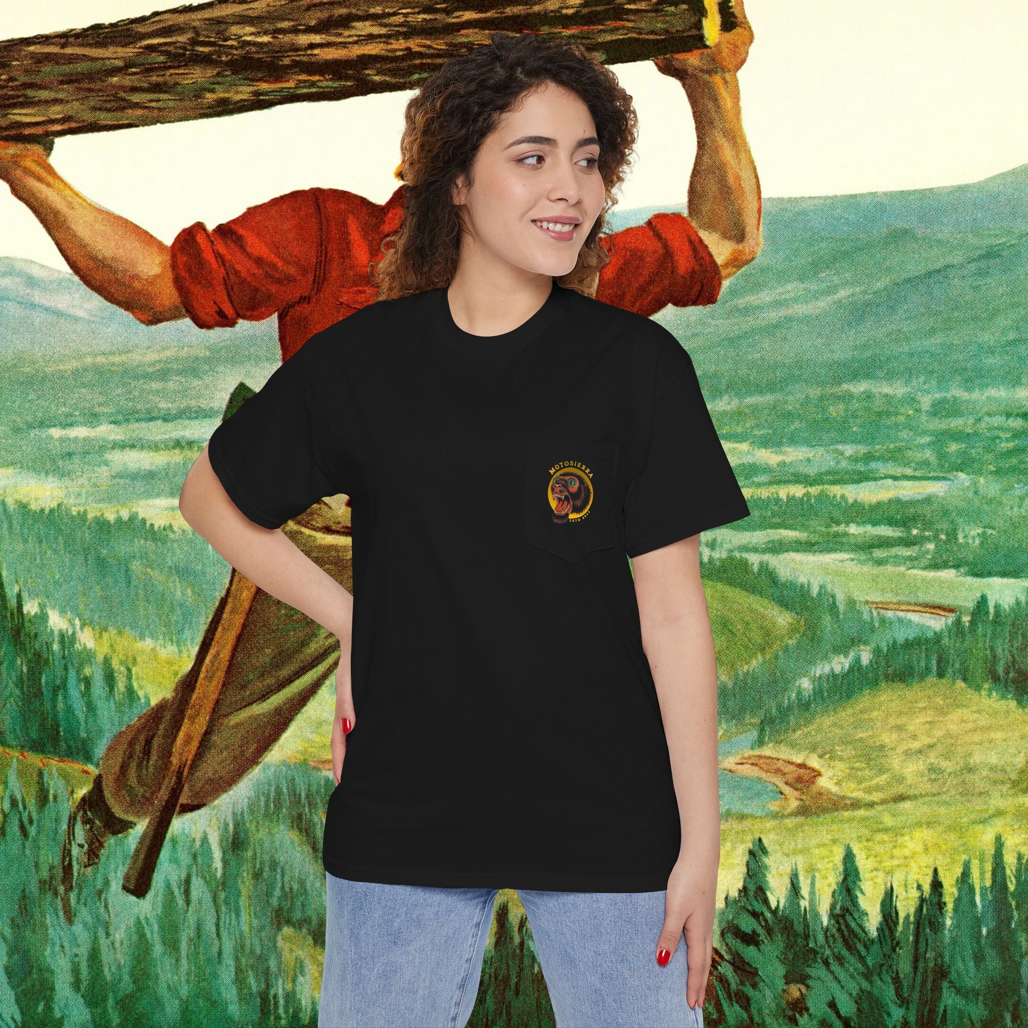 Sasquatch Unisex Heavy Cotton Pocket Tee