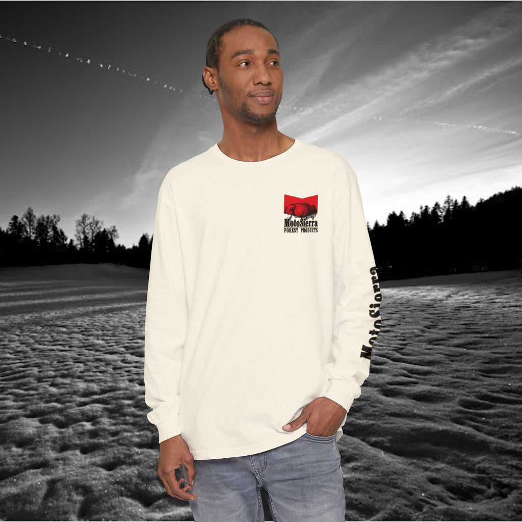 MotoSierra Forest Products Long Sleeve T-Shirt | Unisex Outdoor Apparel