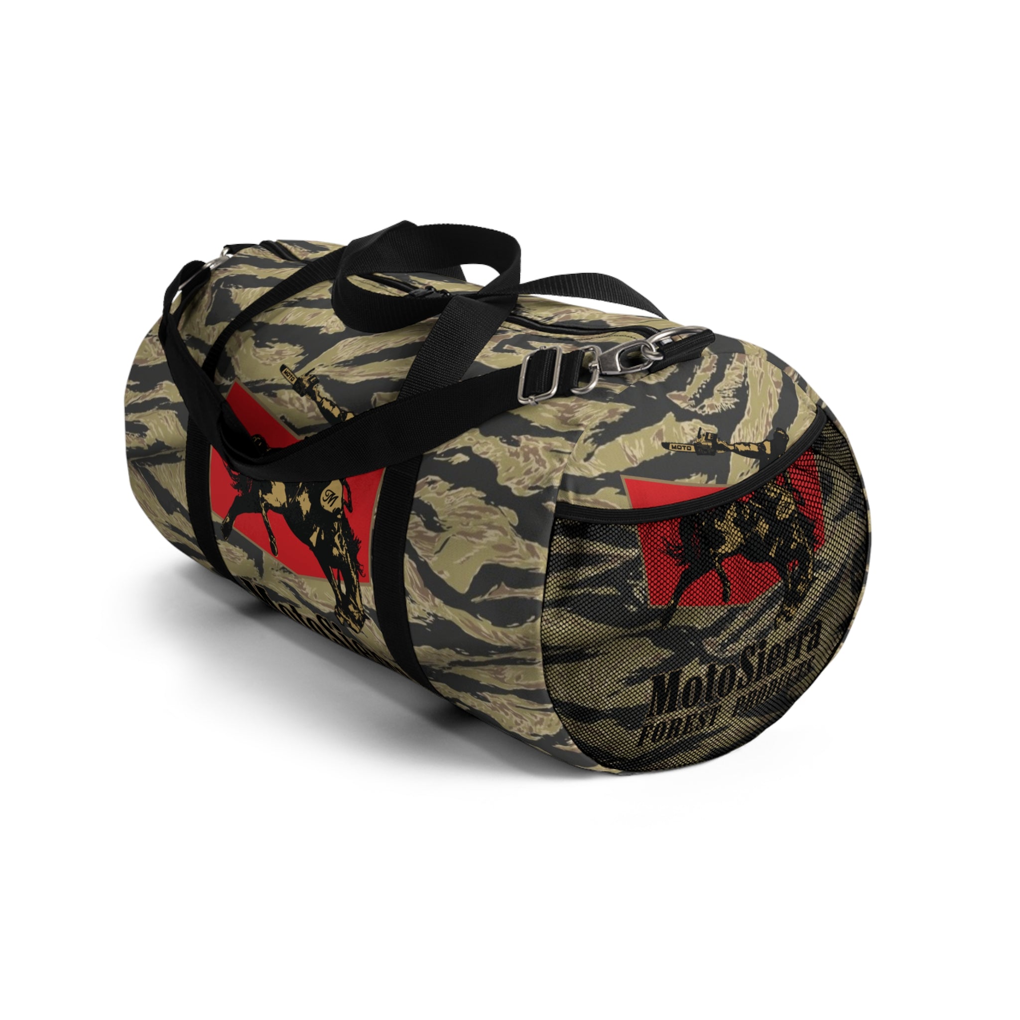 Gold Tiger Cowboy Logo Motosierra Adventure Duffel Bag