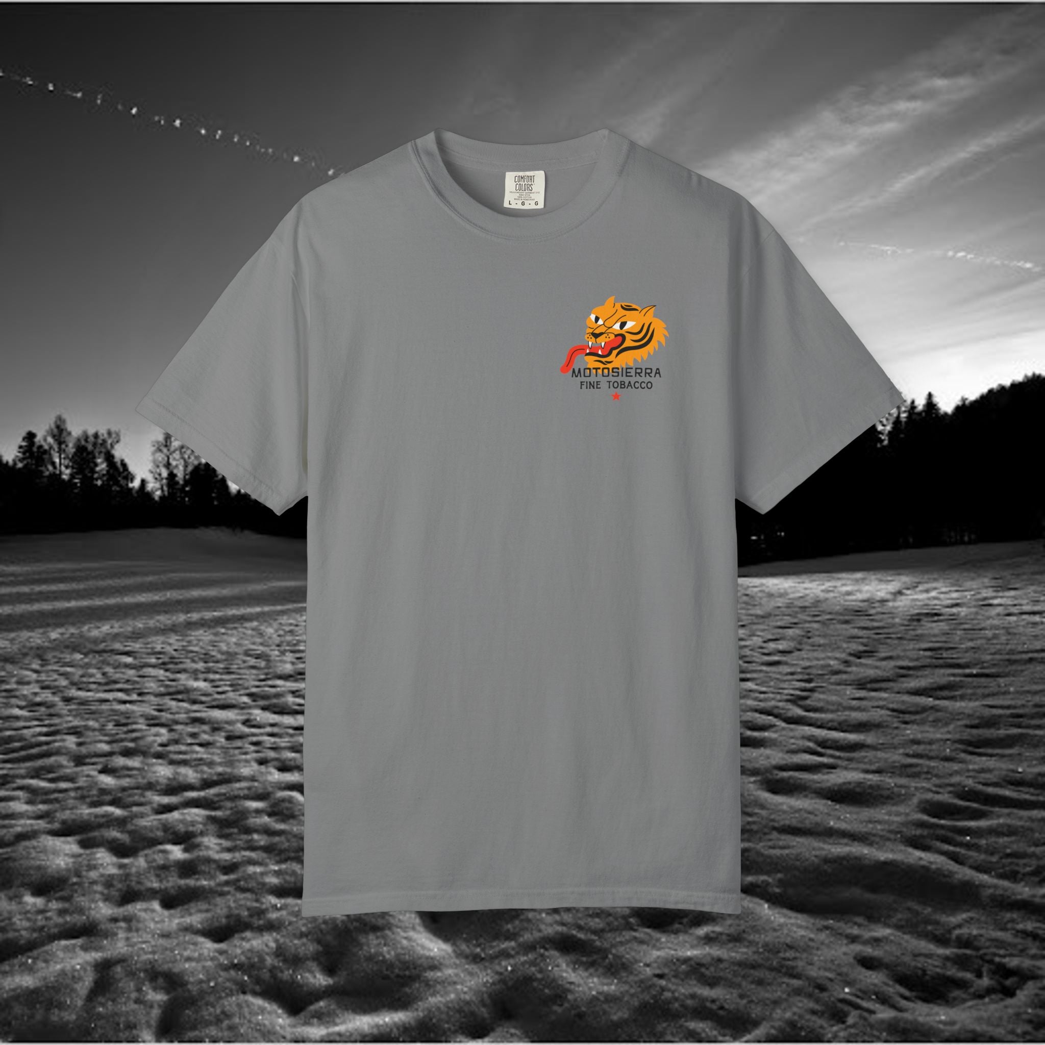 MotoSierra Fine Tobacco Garment-Dyed T-Shirt