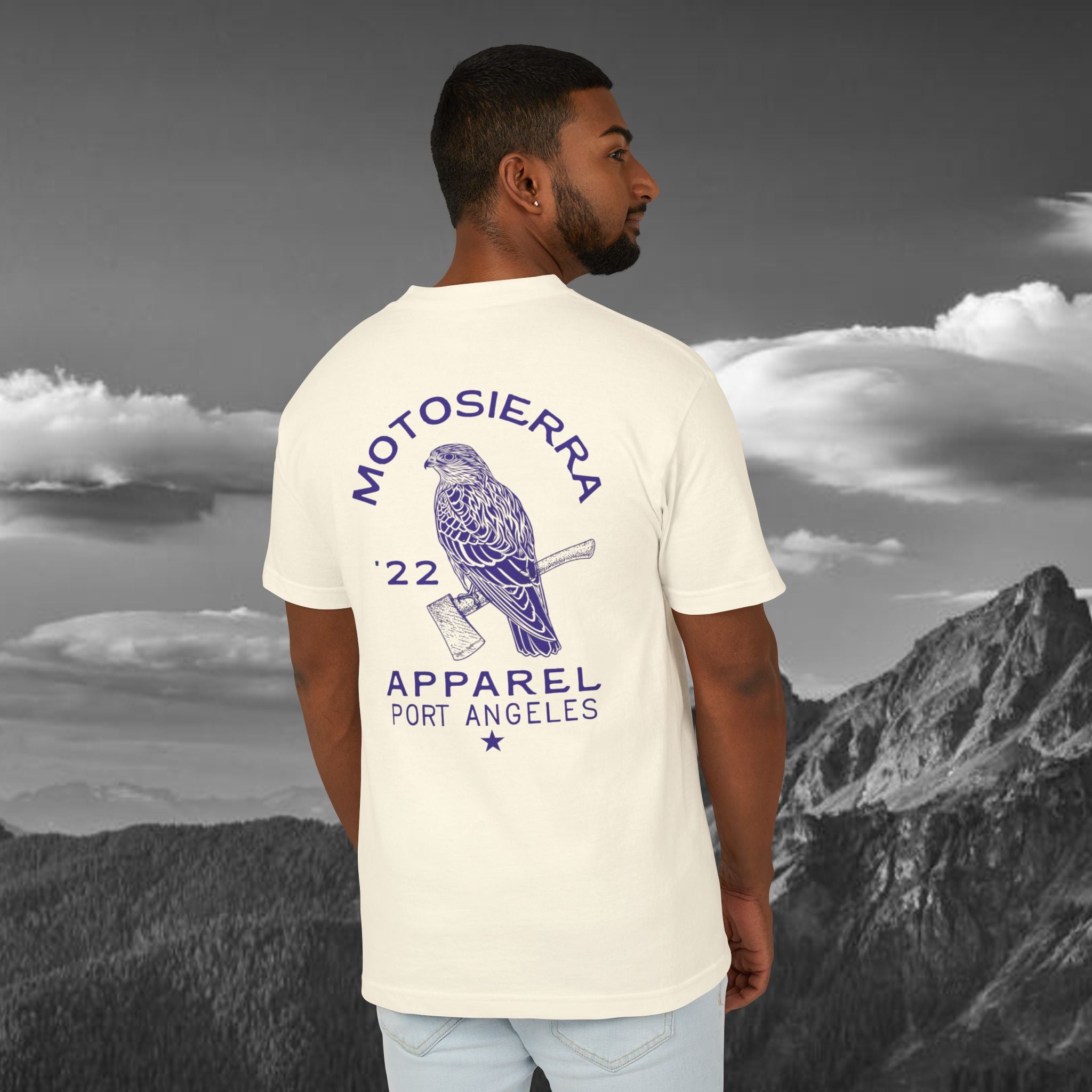 Peninsula Unisex Heavyweight Cotton T-Shirt, Hiking Gift, Outdoor Adventure Apparel, Bird Watchers Top