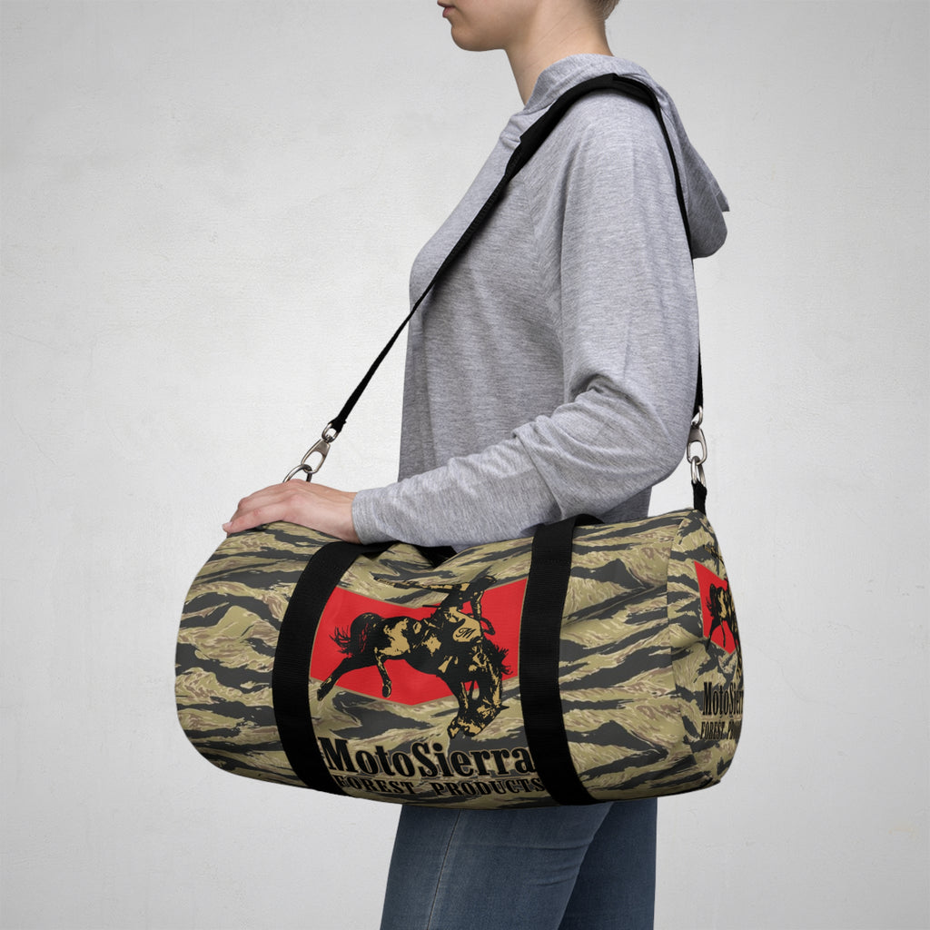 Gold Tiger Cowboy Logo Motosierra Adventure Duffel Bag