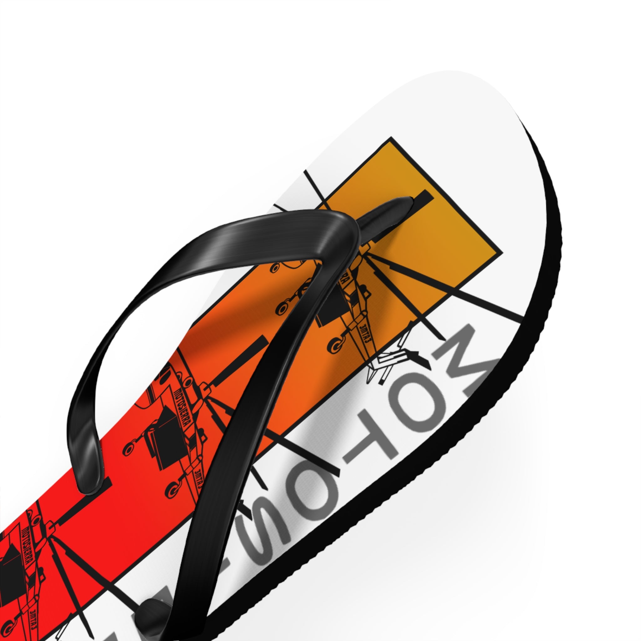 Sky Crane Red Bag Flops