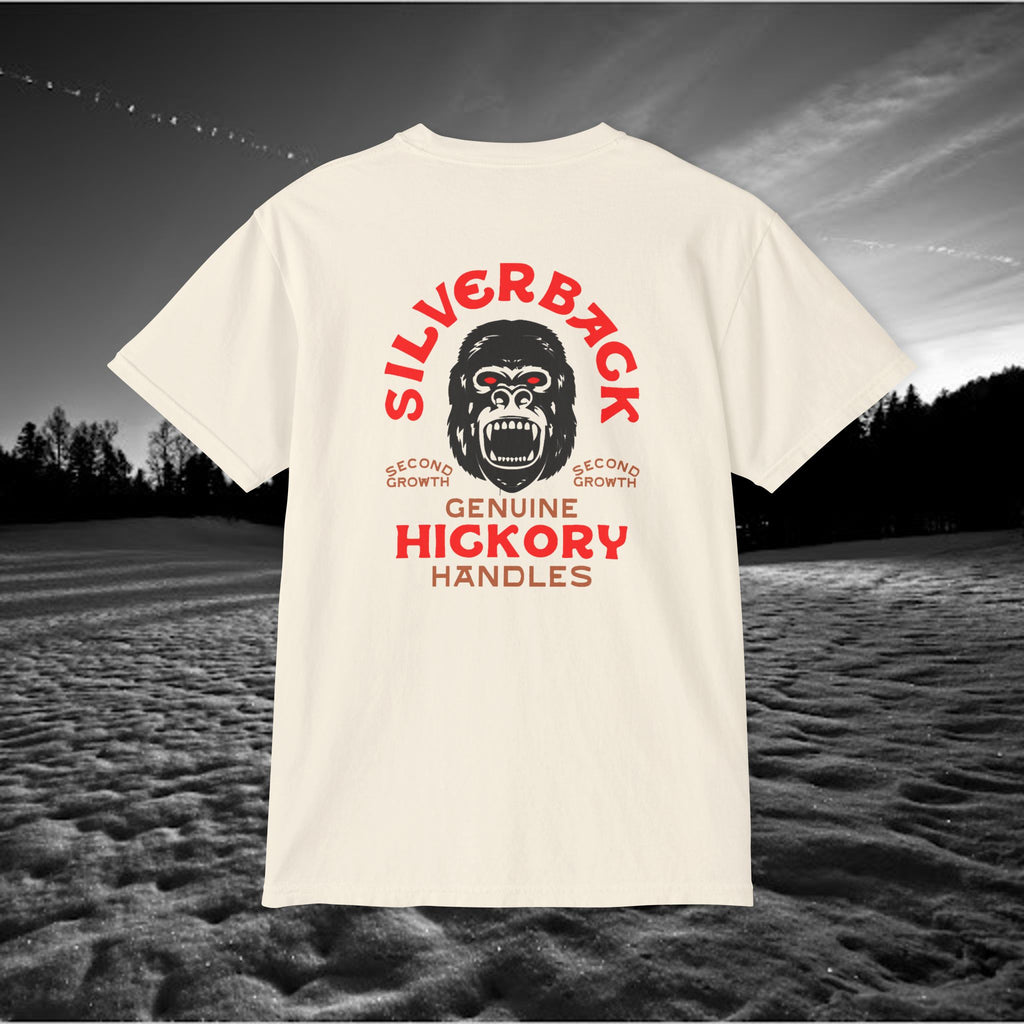 Silverback Axe Handles Unisex Pocket T-Shirt - Premium Garment-Dyed Tee