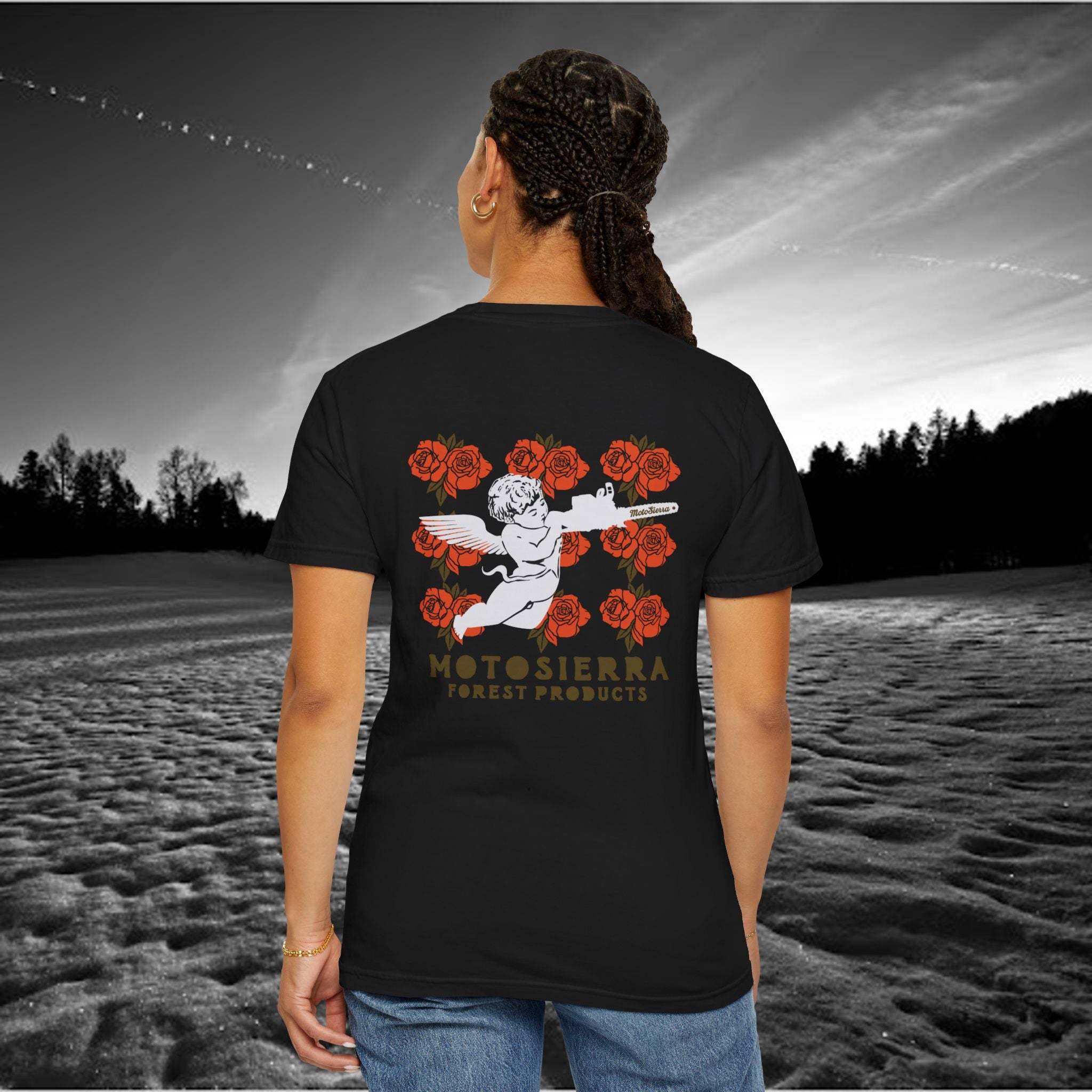 Roses Unisex Garment-Dyed T-shirt