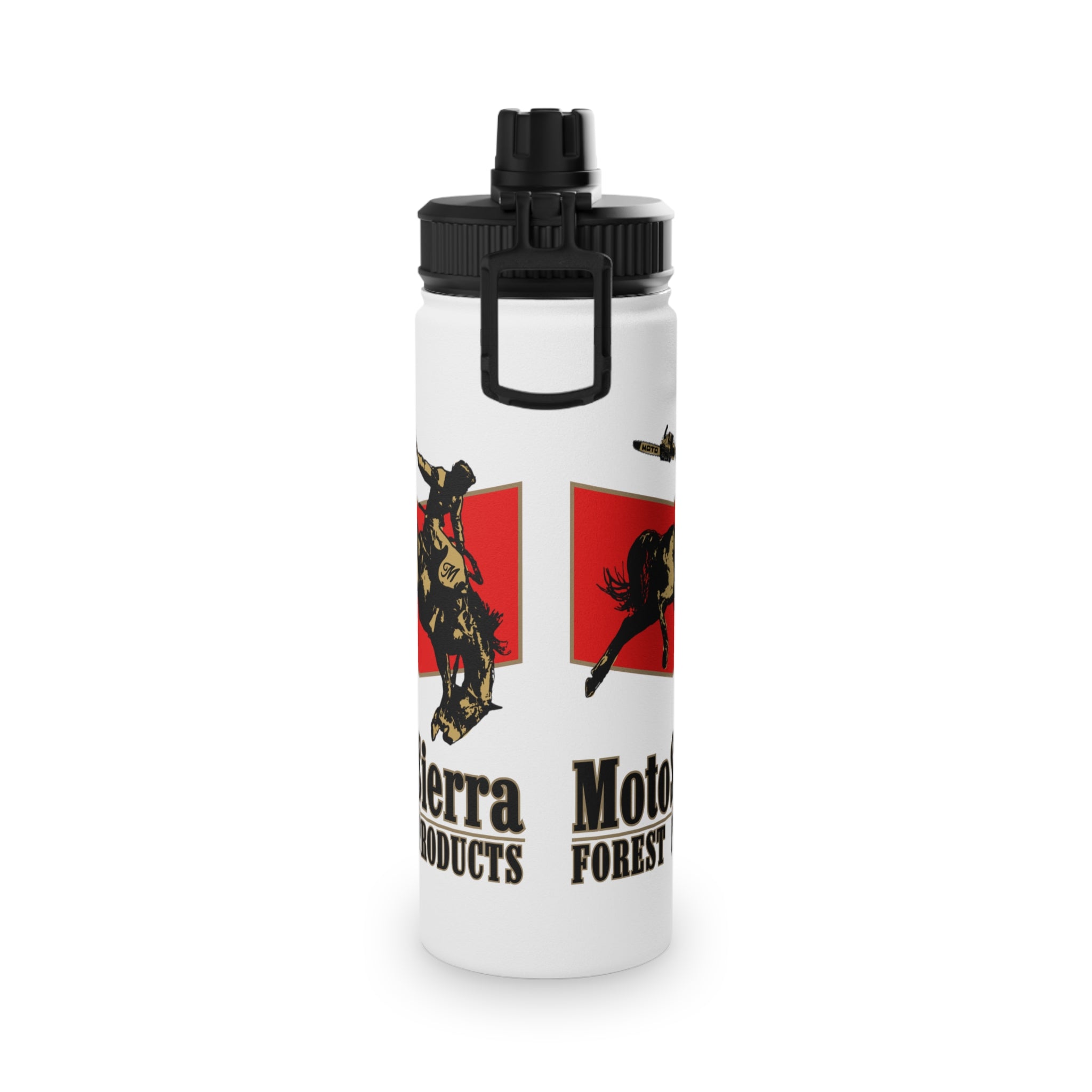 MotoSierra Stainless Steel Water Bottle, Sports Lid, Gym Hydration, Outdoor Adventure, Travel Companion,