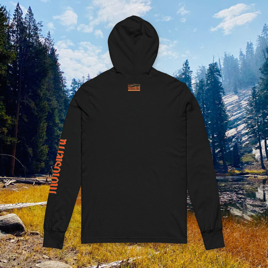 Rainier Wolf Unisex Hooded Long Sleeve Tee
