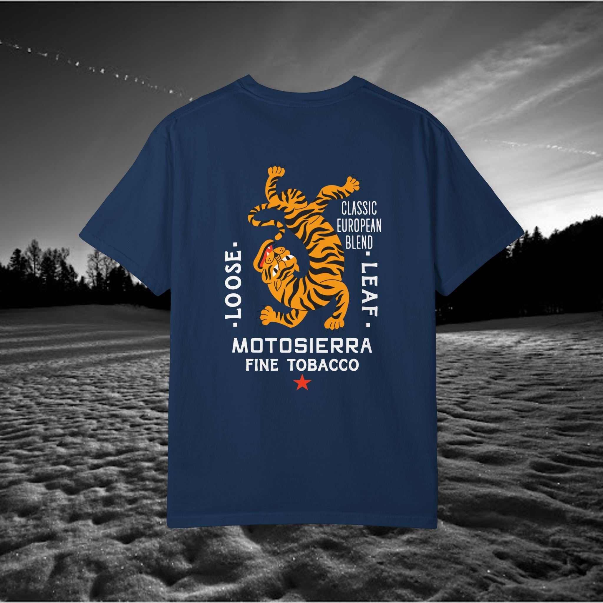 MotoSierra Fine Tobacco Garment-Dyed T-Shirt