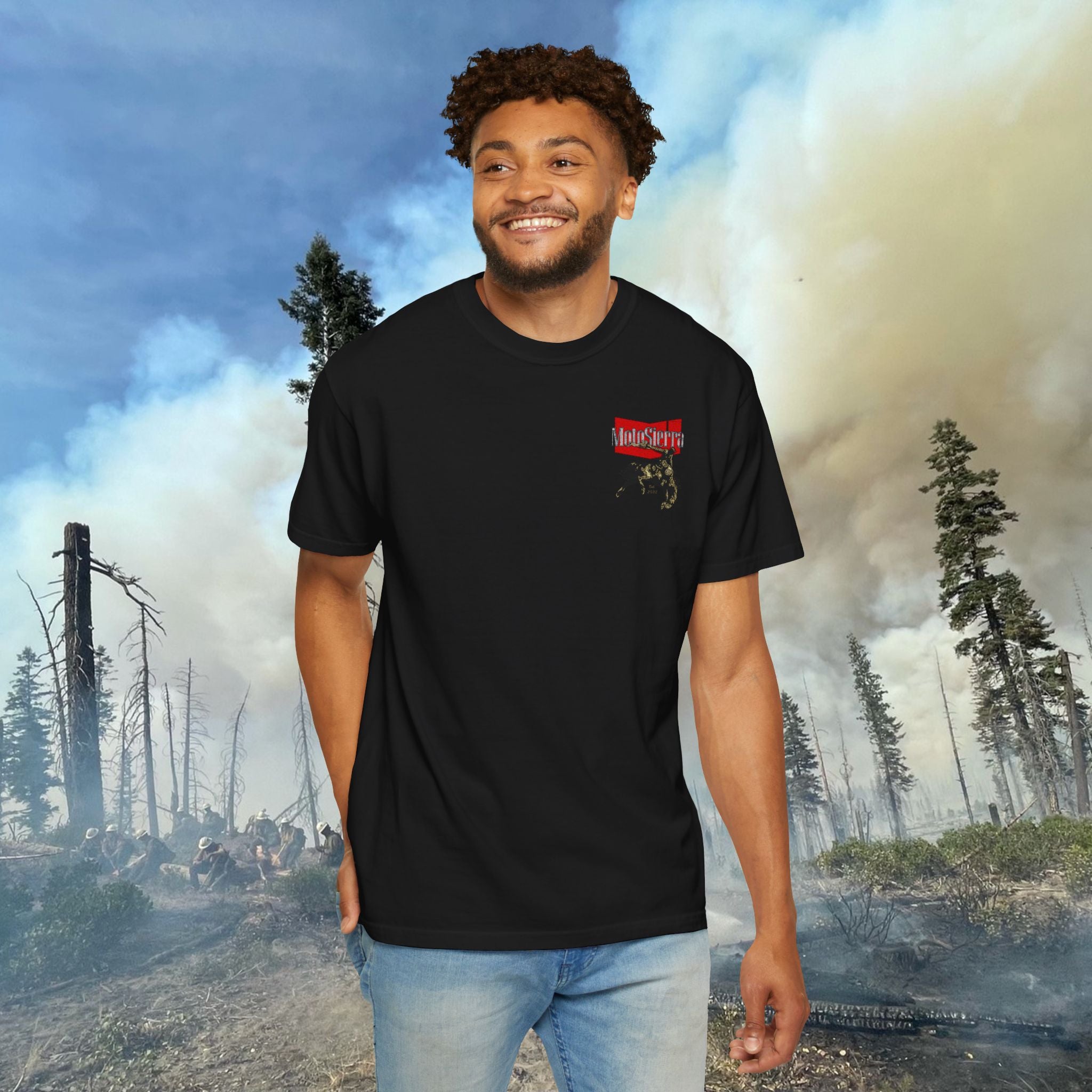 Warped Logo Unisex Garment-Dyed T-shirt