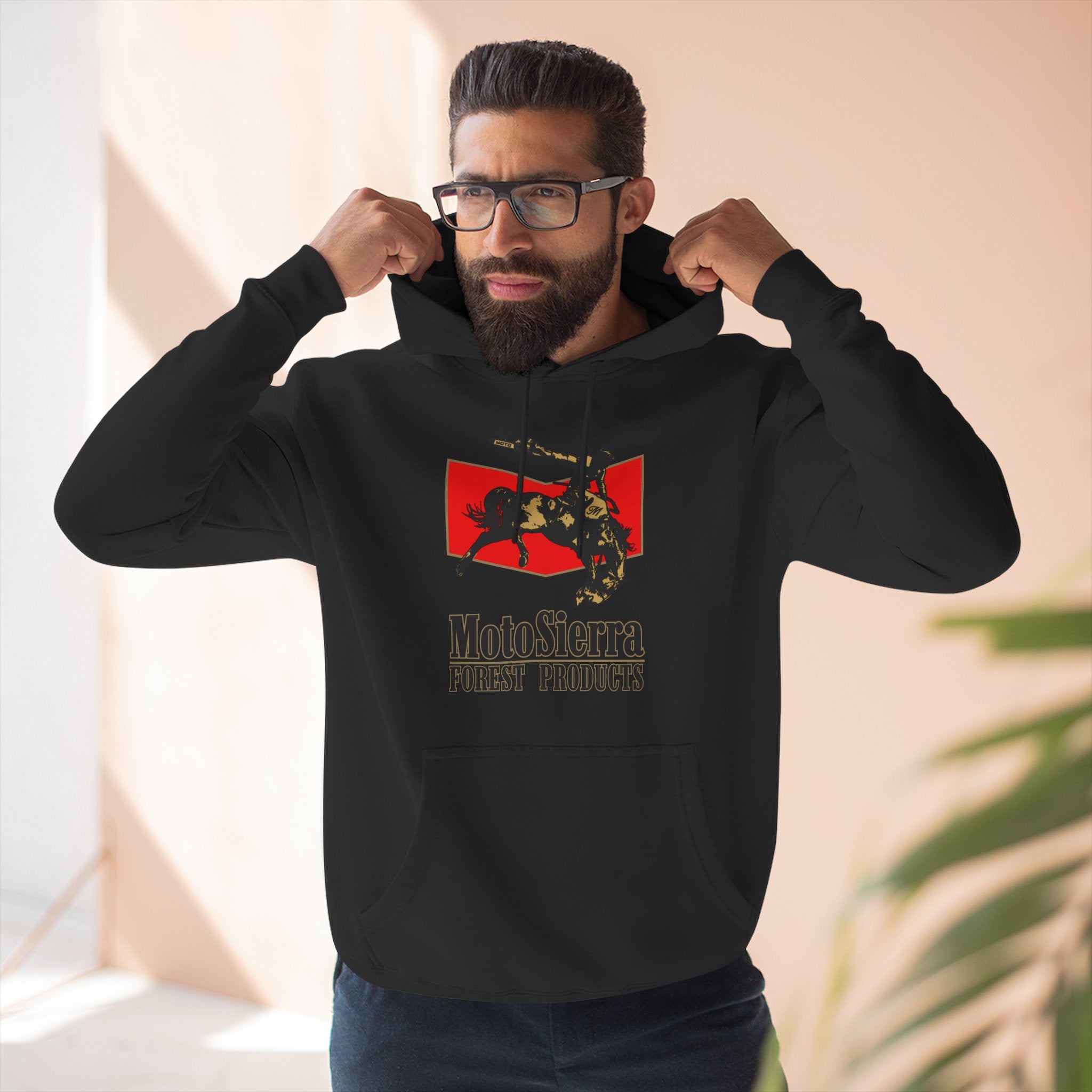 MotoSierra Forest Products Cowboy Hoodie, Comfortable Fleece Sweatshirt for Nature Lovers, Ideal for Outdoor Adventures, Gift for Forestry [...]