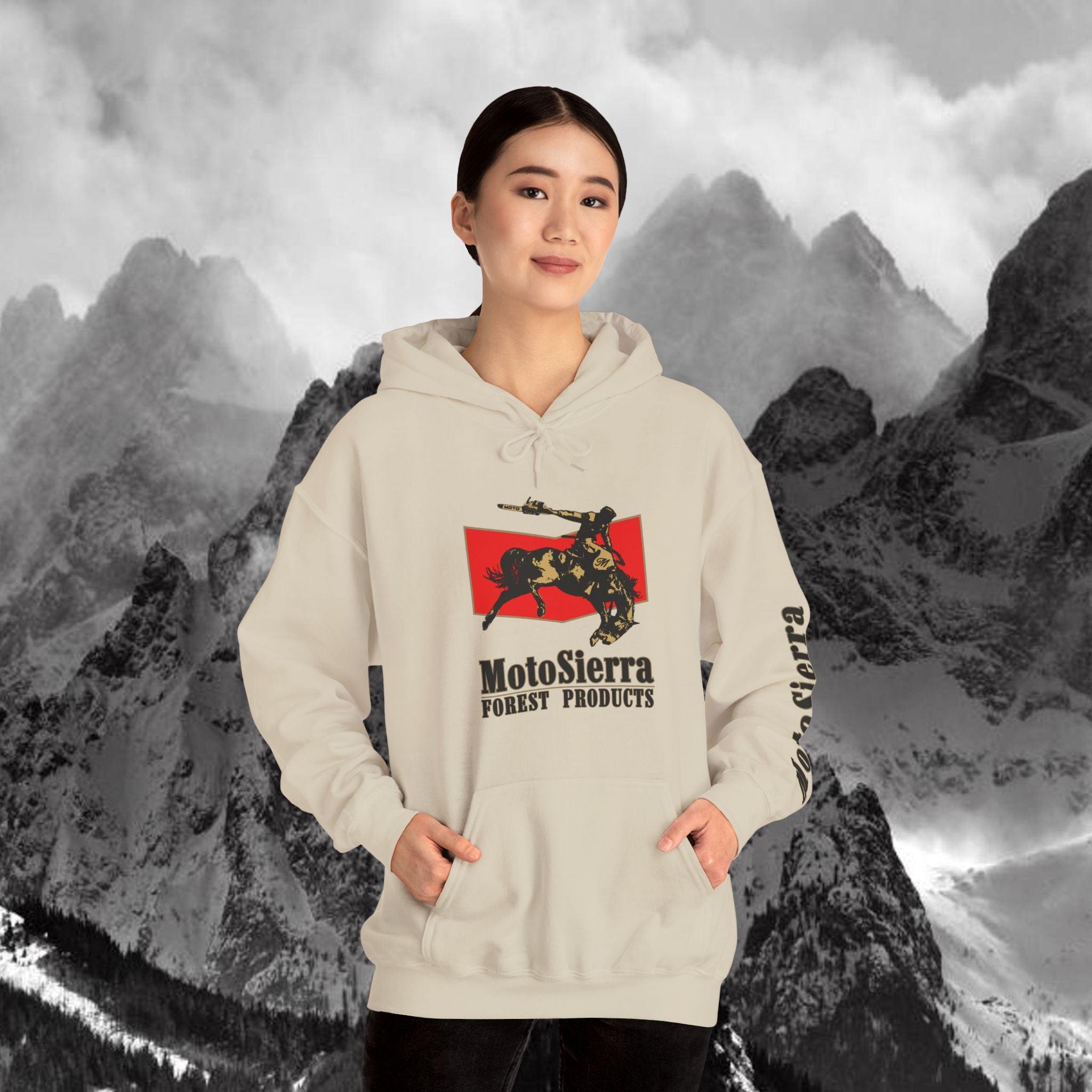 Moto Cowboy Heavy Blend Hoodie