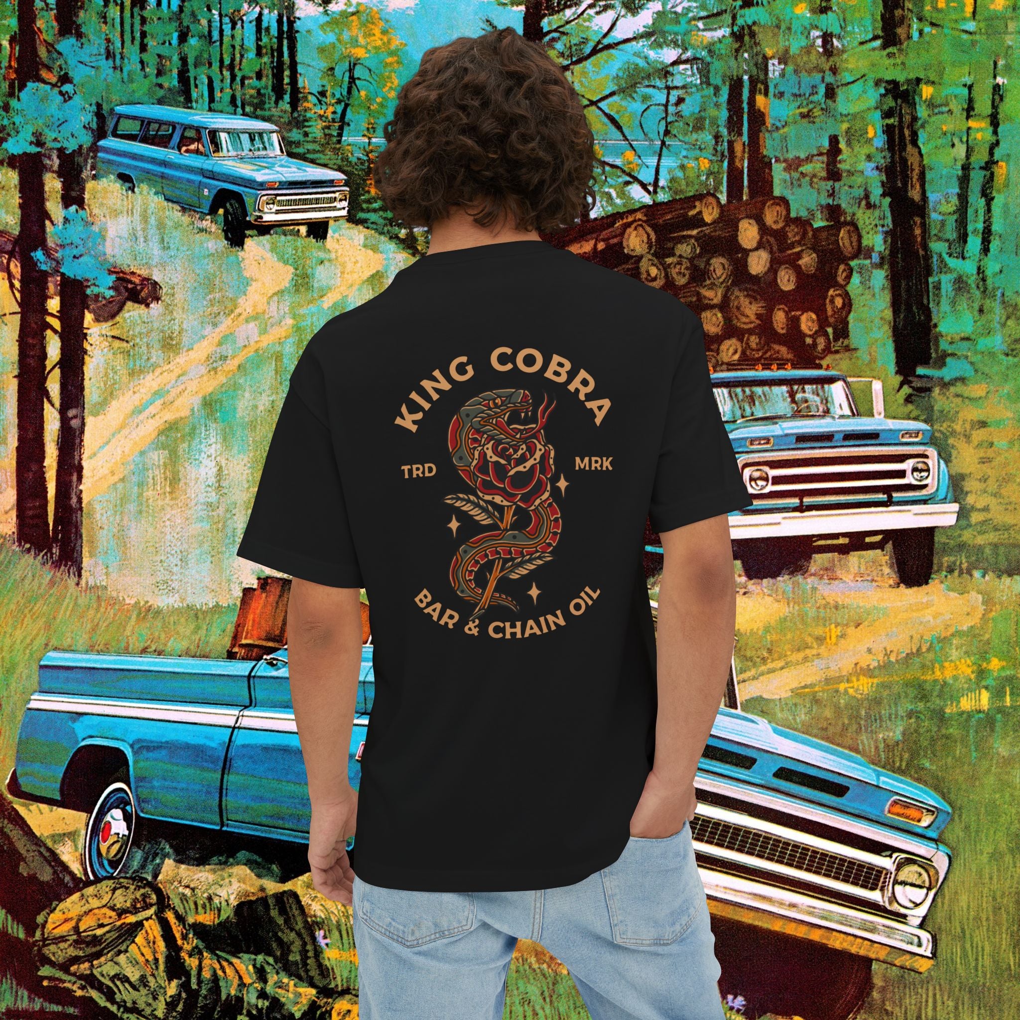 King Cobra Unisex Oversized Boxy Tee