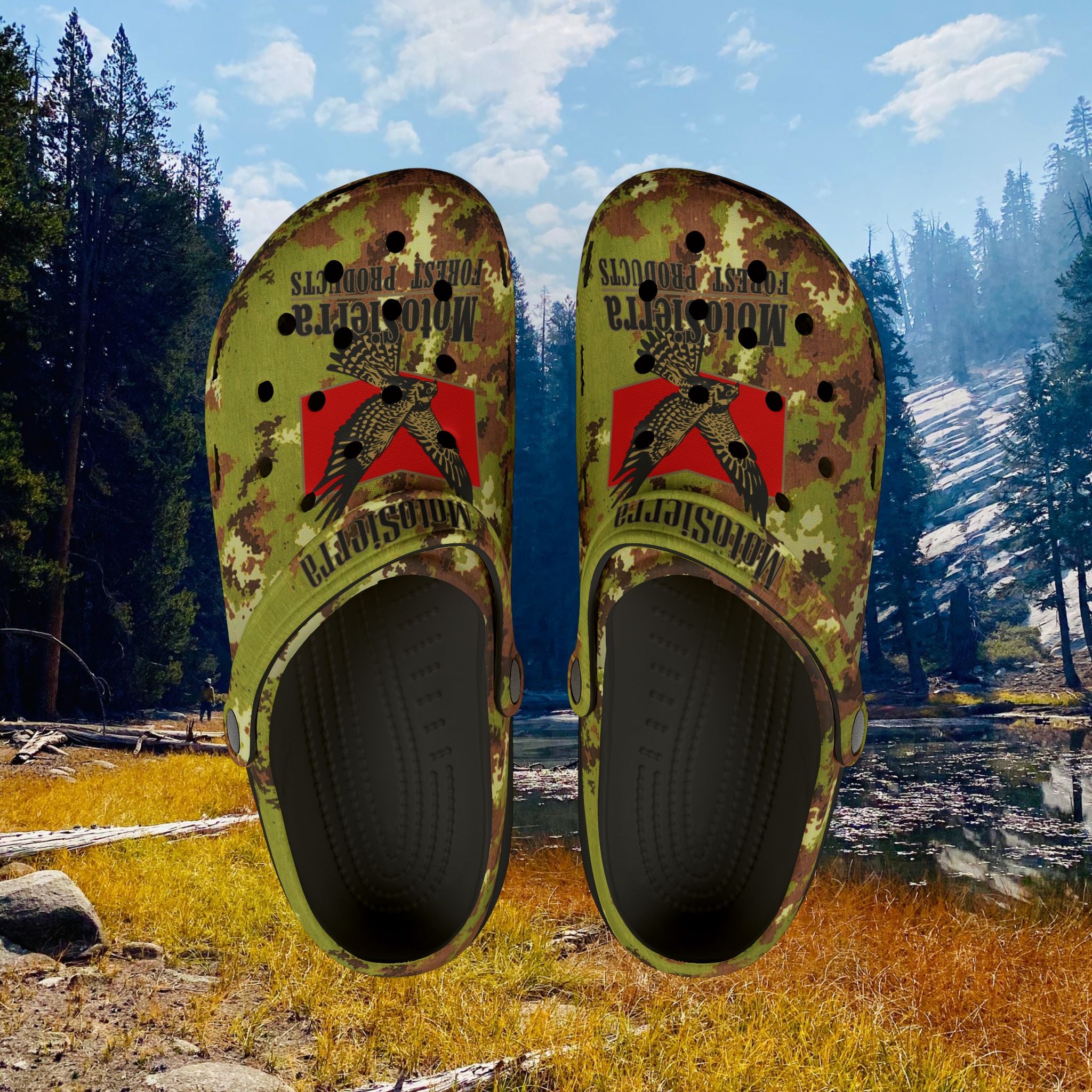 Kestrel Logo Camo Foam Rubber Shoes