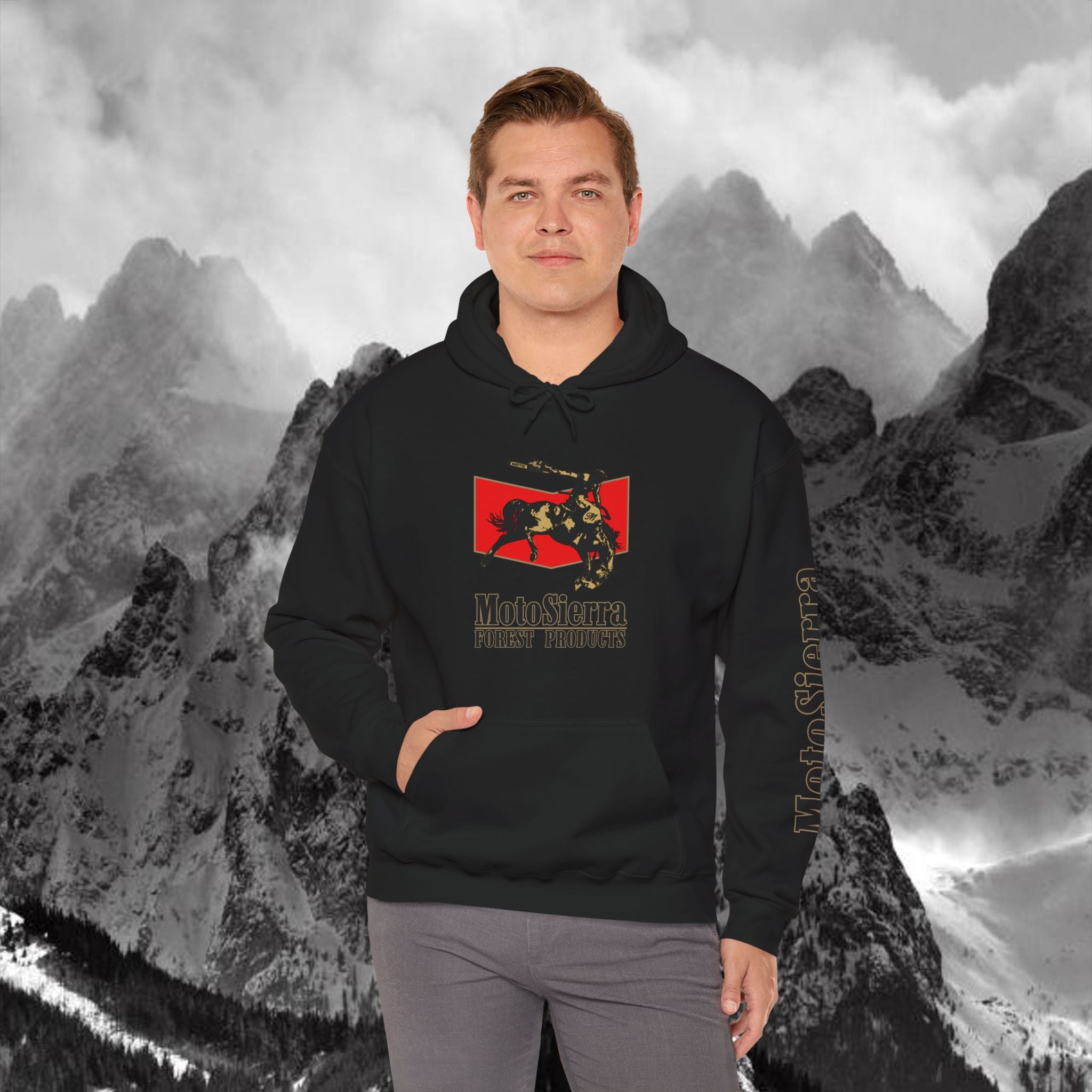Moto Cowboy Heavy Blend Hoodie