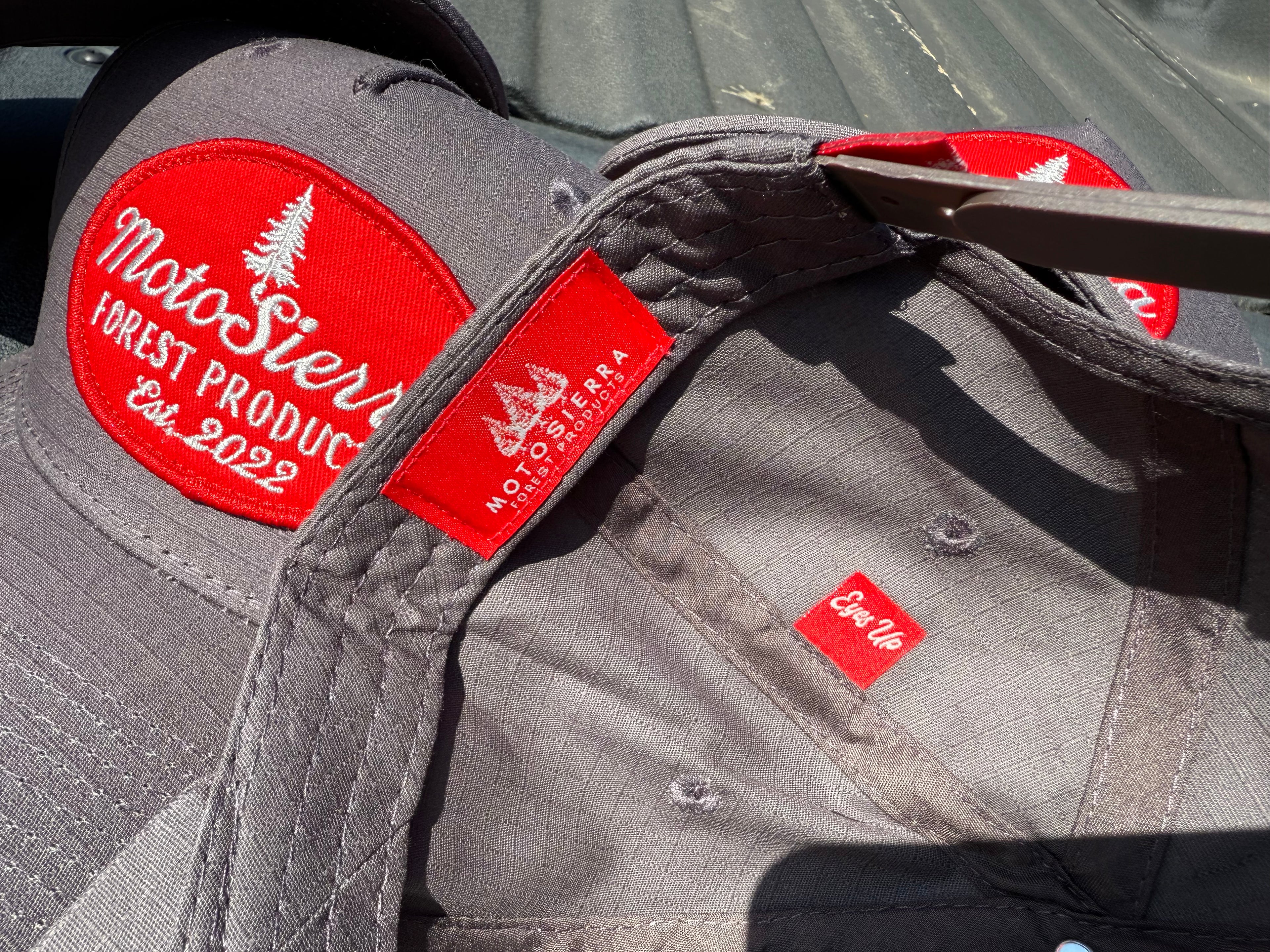 Gray Ripstop Snapback Hat