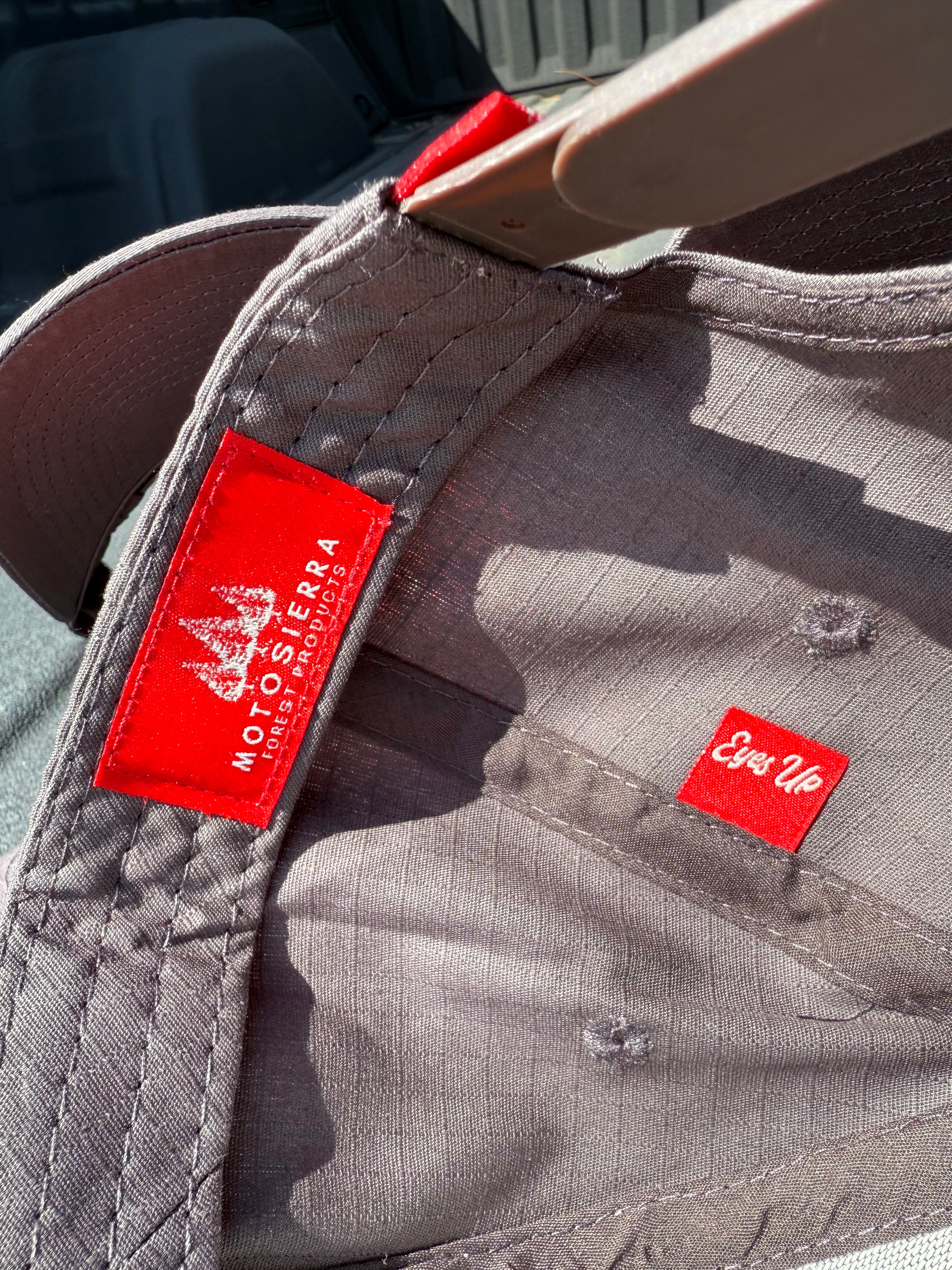 Gray Ripstop Snapback Hat