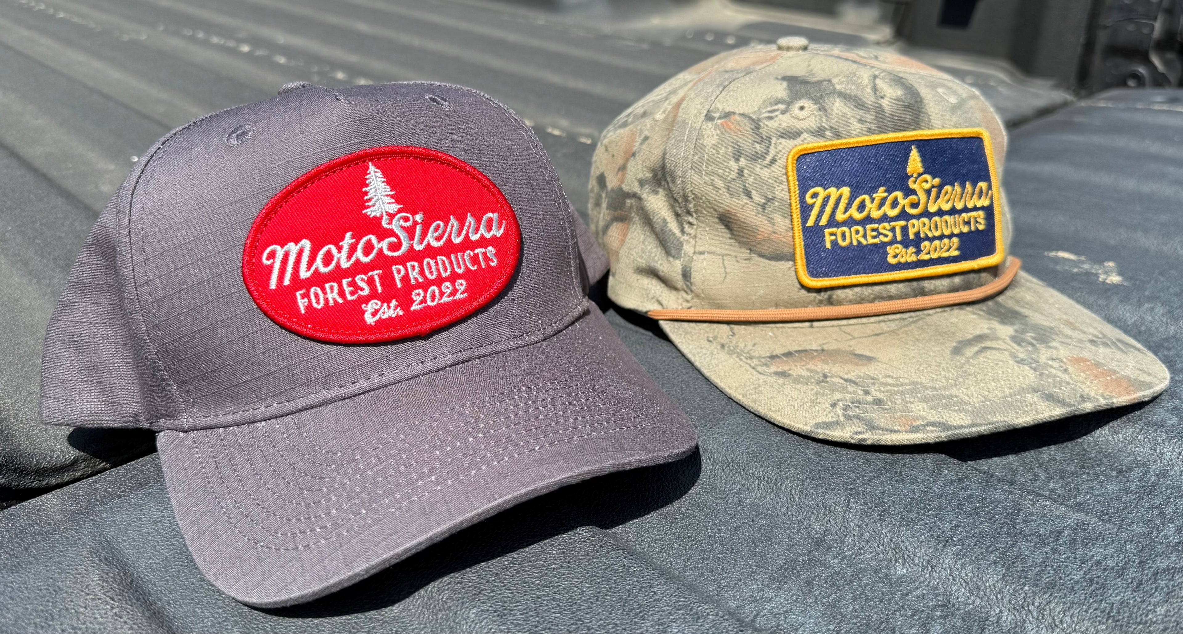 Gray Ripstop Snapback Hat