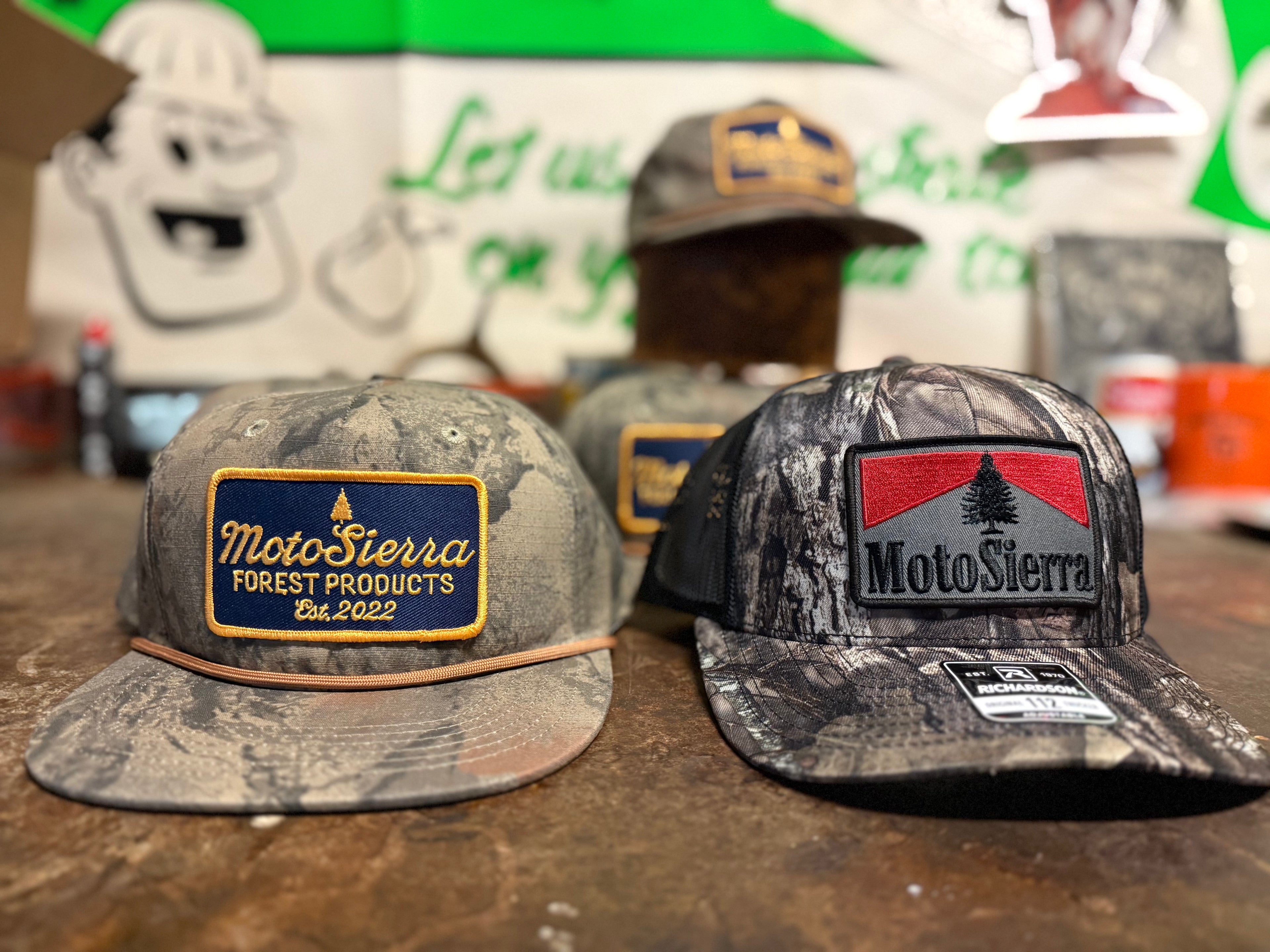 MotoSierra Natural Gear Camo Snapback Hat