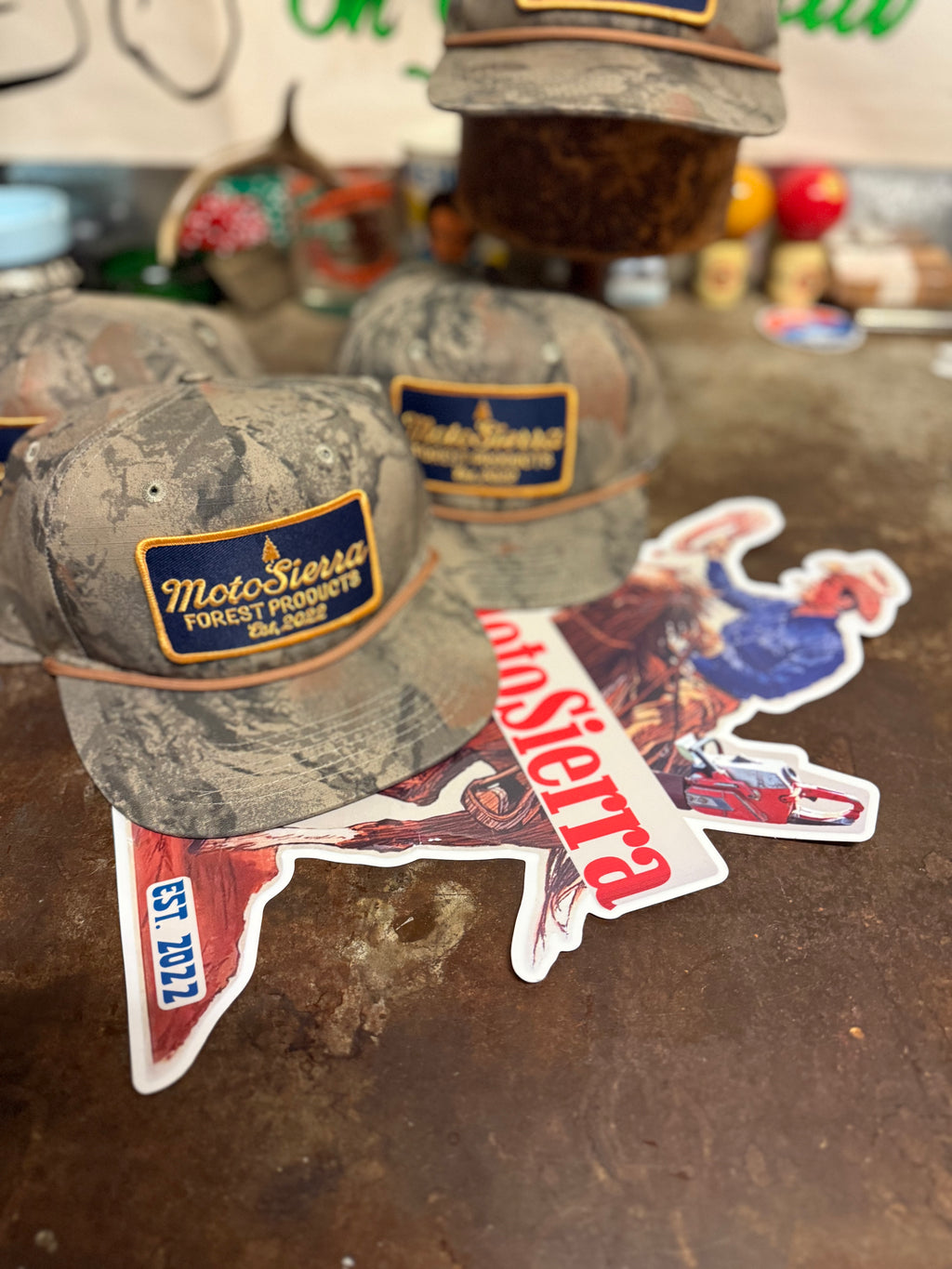 MotoSierra Natural Gear Camo Snapback Hat