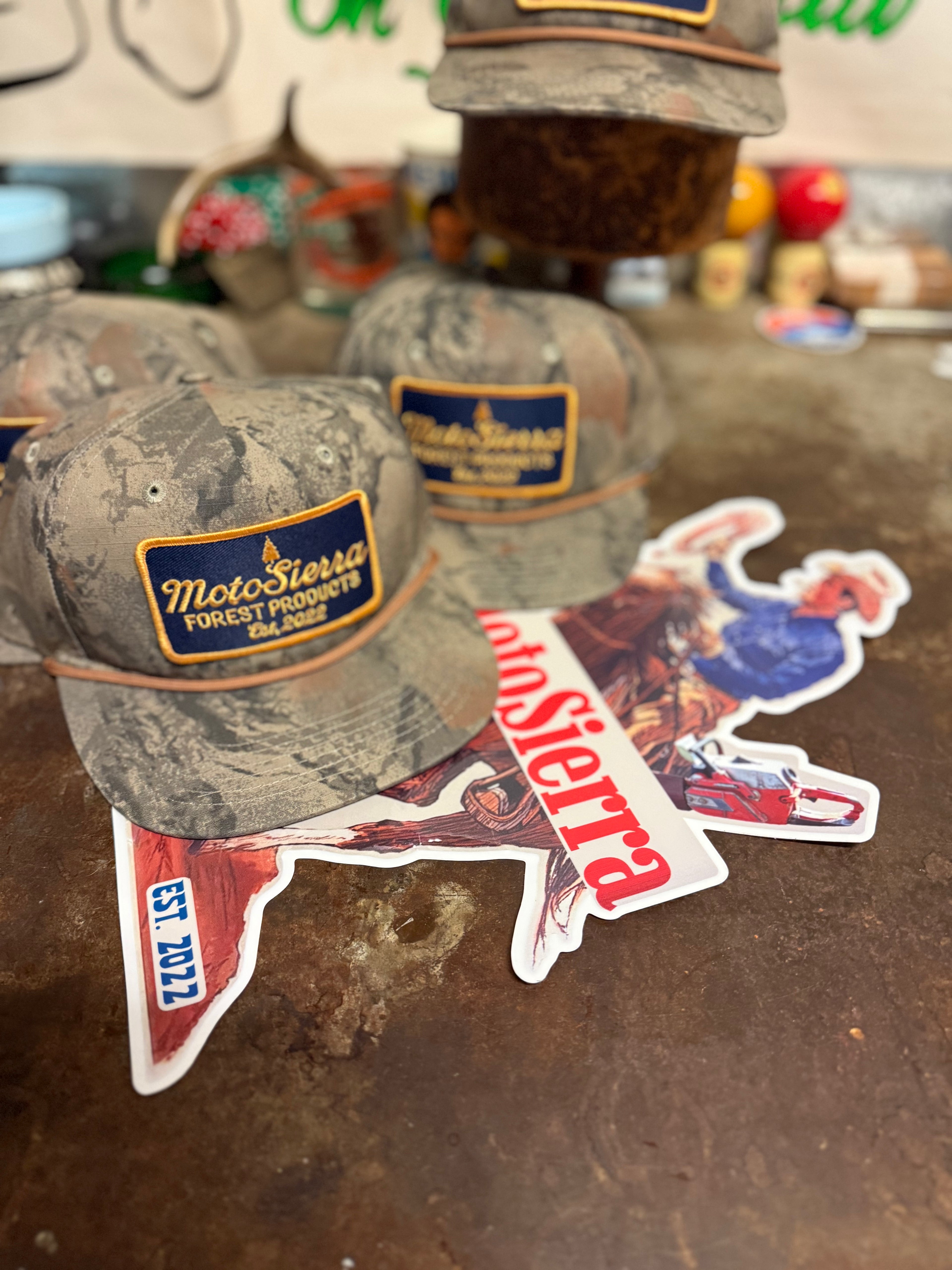 MotoSierra Natural Gear Camo Snapback Hat