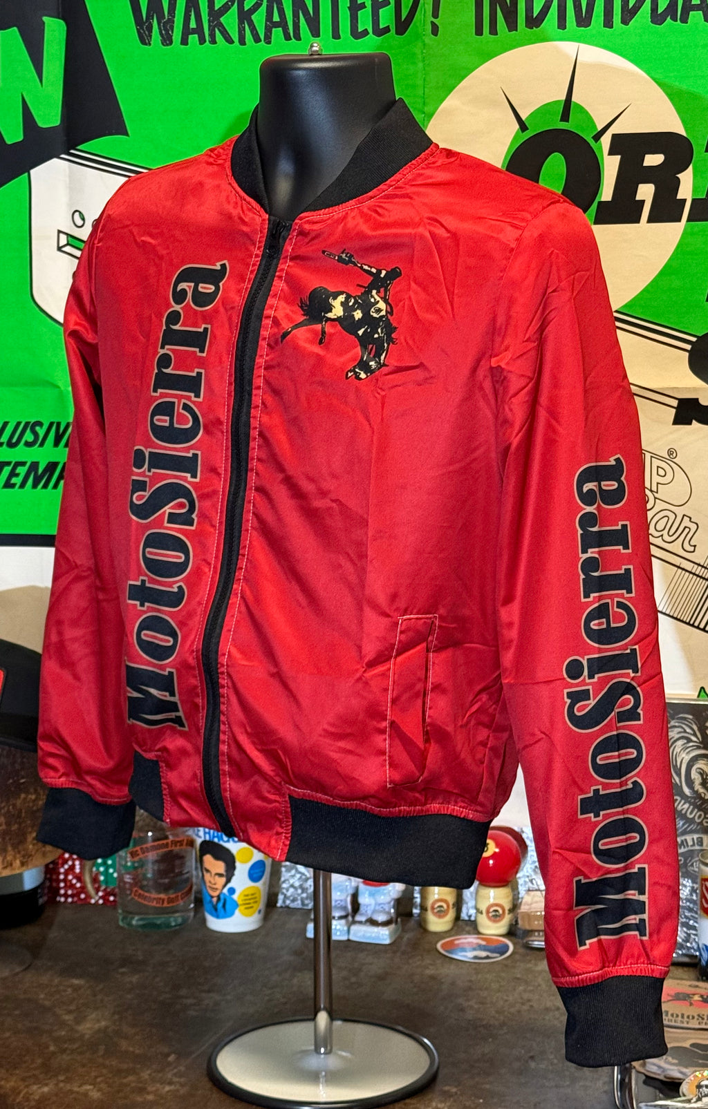 MotoSierra Red Women's Bomber Jacket