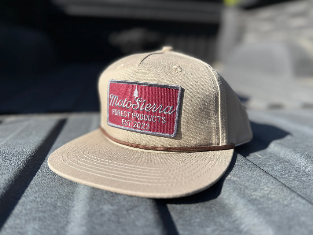 Maroon Patch Rope Hat