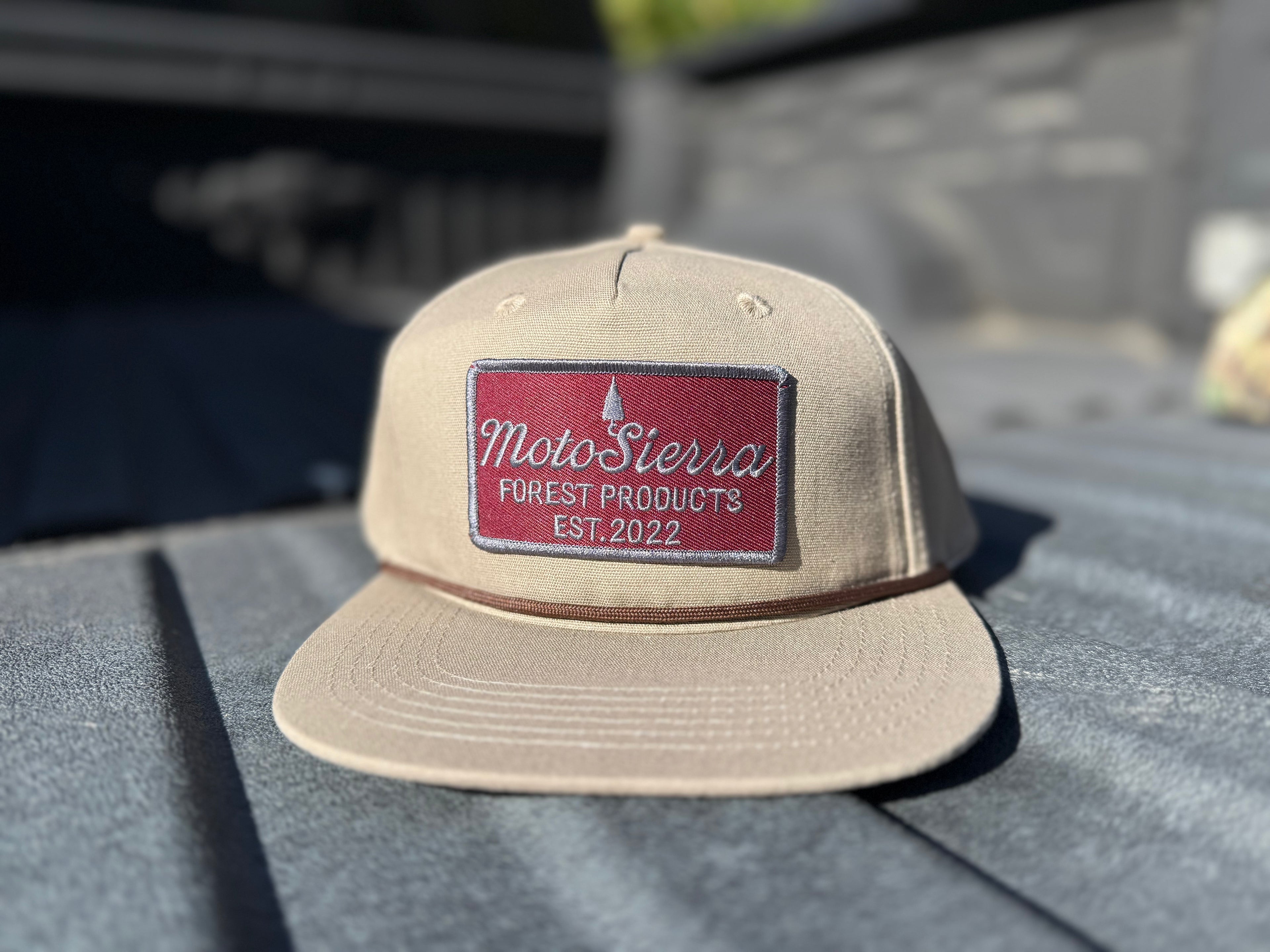 Maroon Patch Rope Hat
