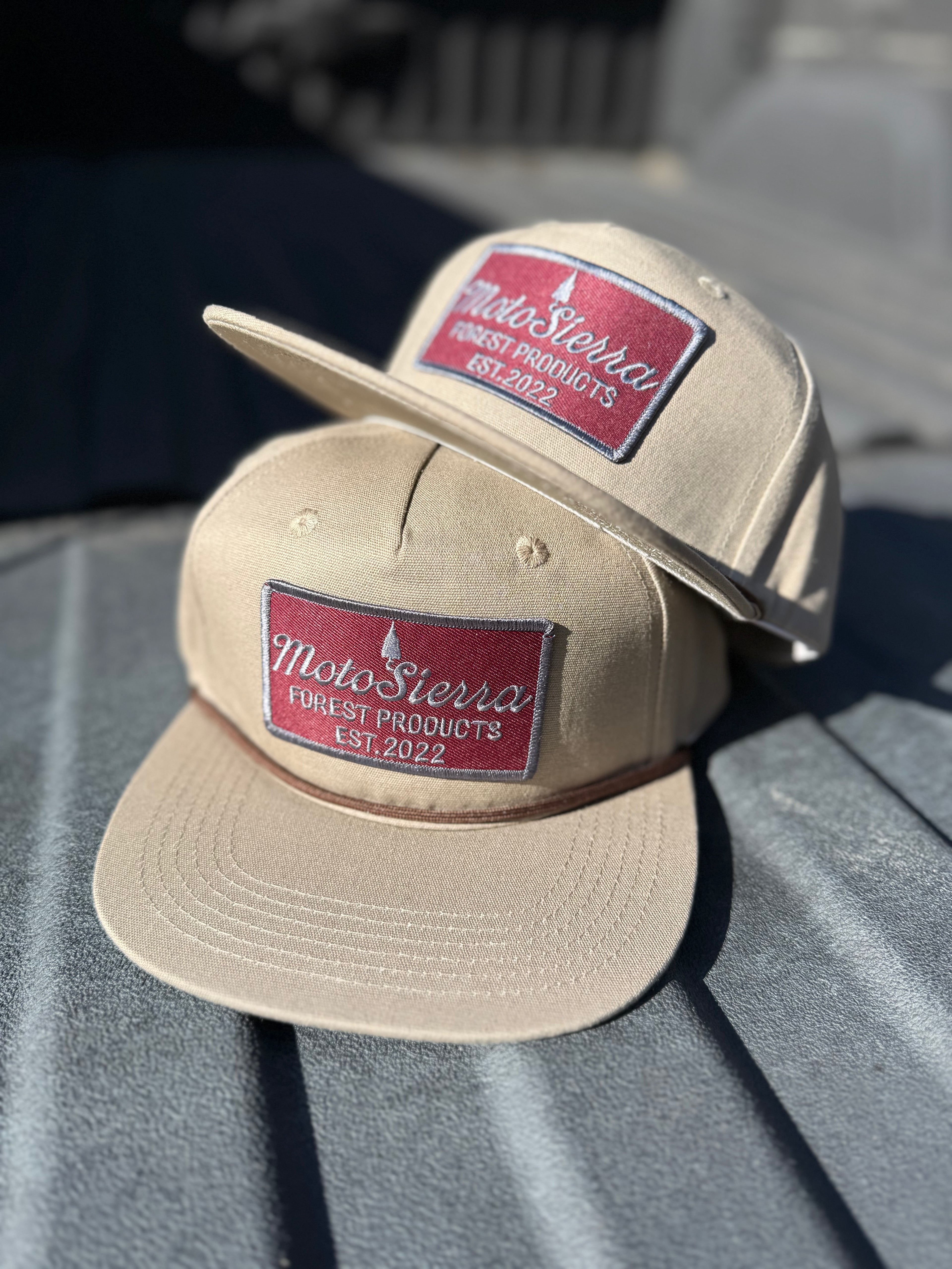 Maroon Patch Rope Hat