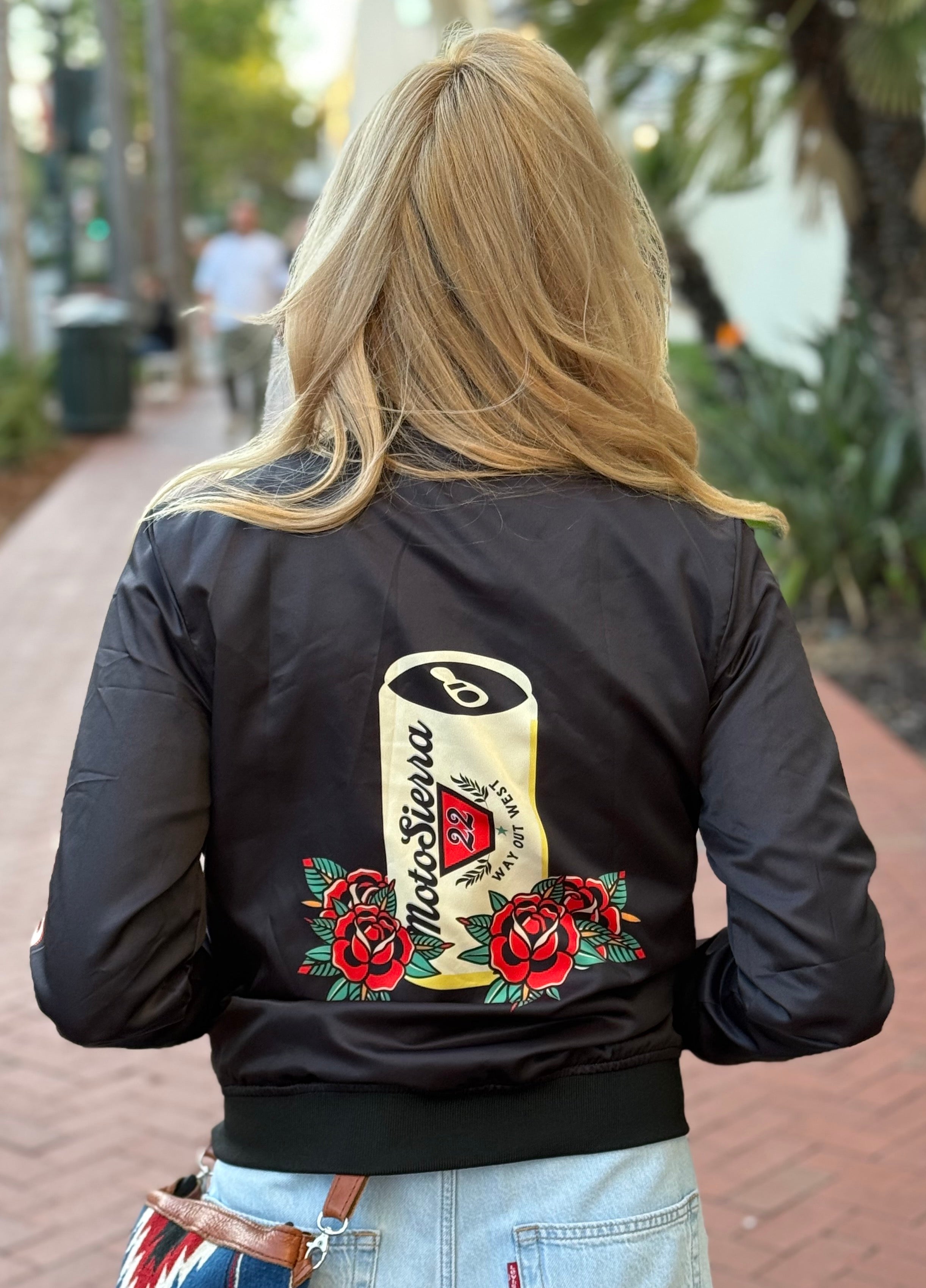 Eastbound Golden Goddess Women's Bomber Jacket - Chic and Stylish Outerwear