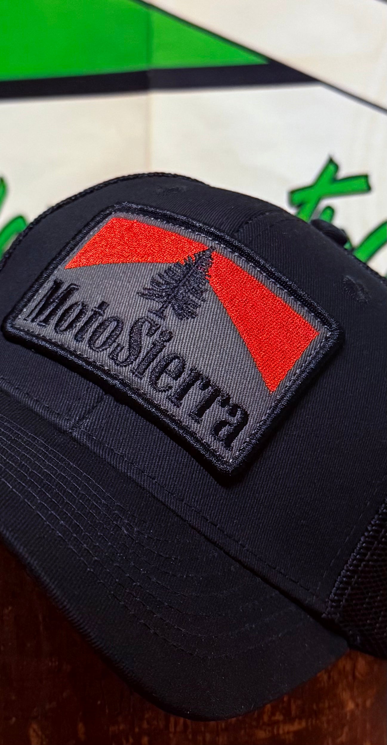 Double Mash All Black Trucker Hat  (Free Domestic US Shipping)