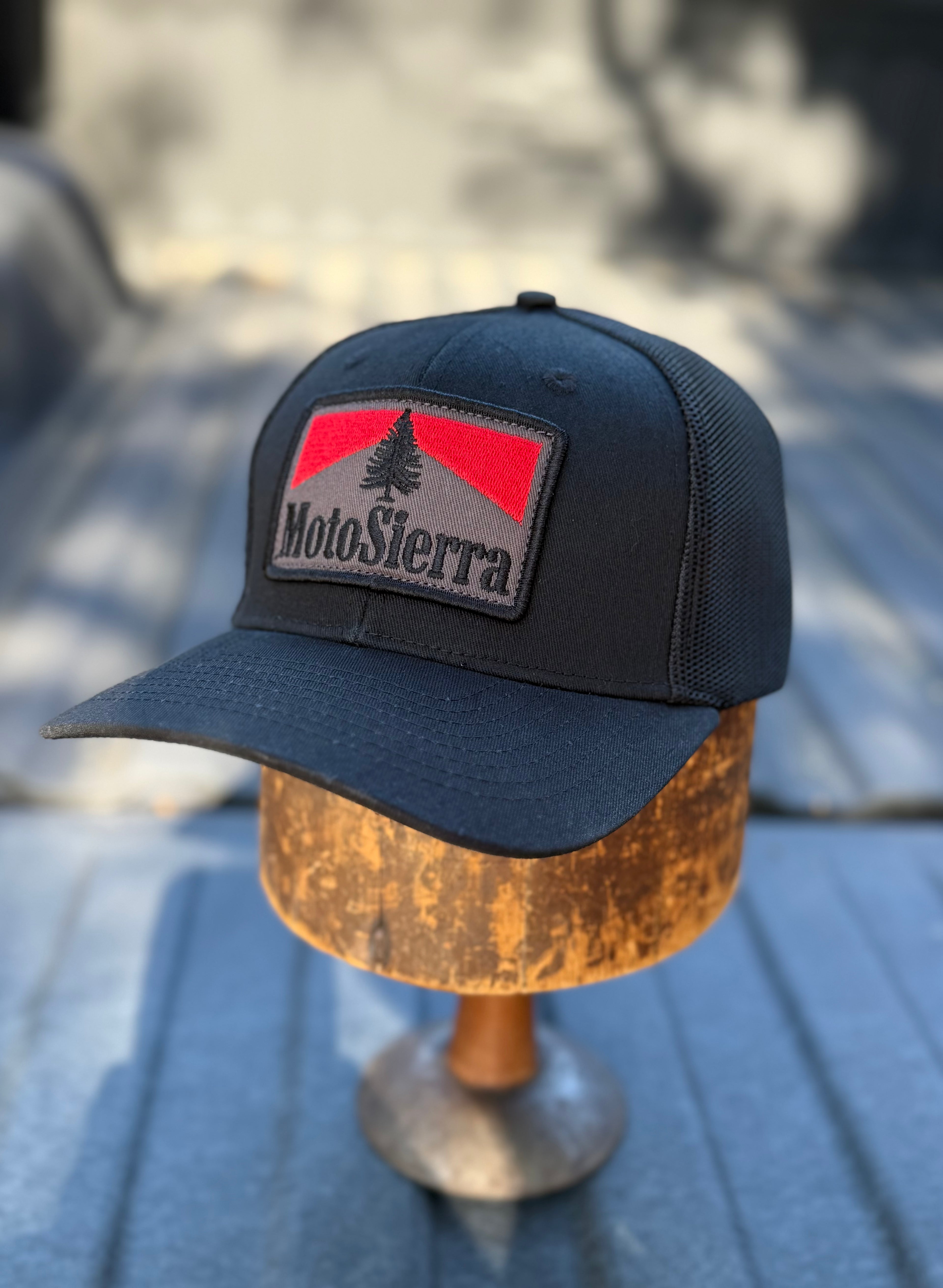 Double Mash All Black Trucker Hat  (Free Domestic US Shipping)