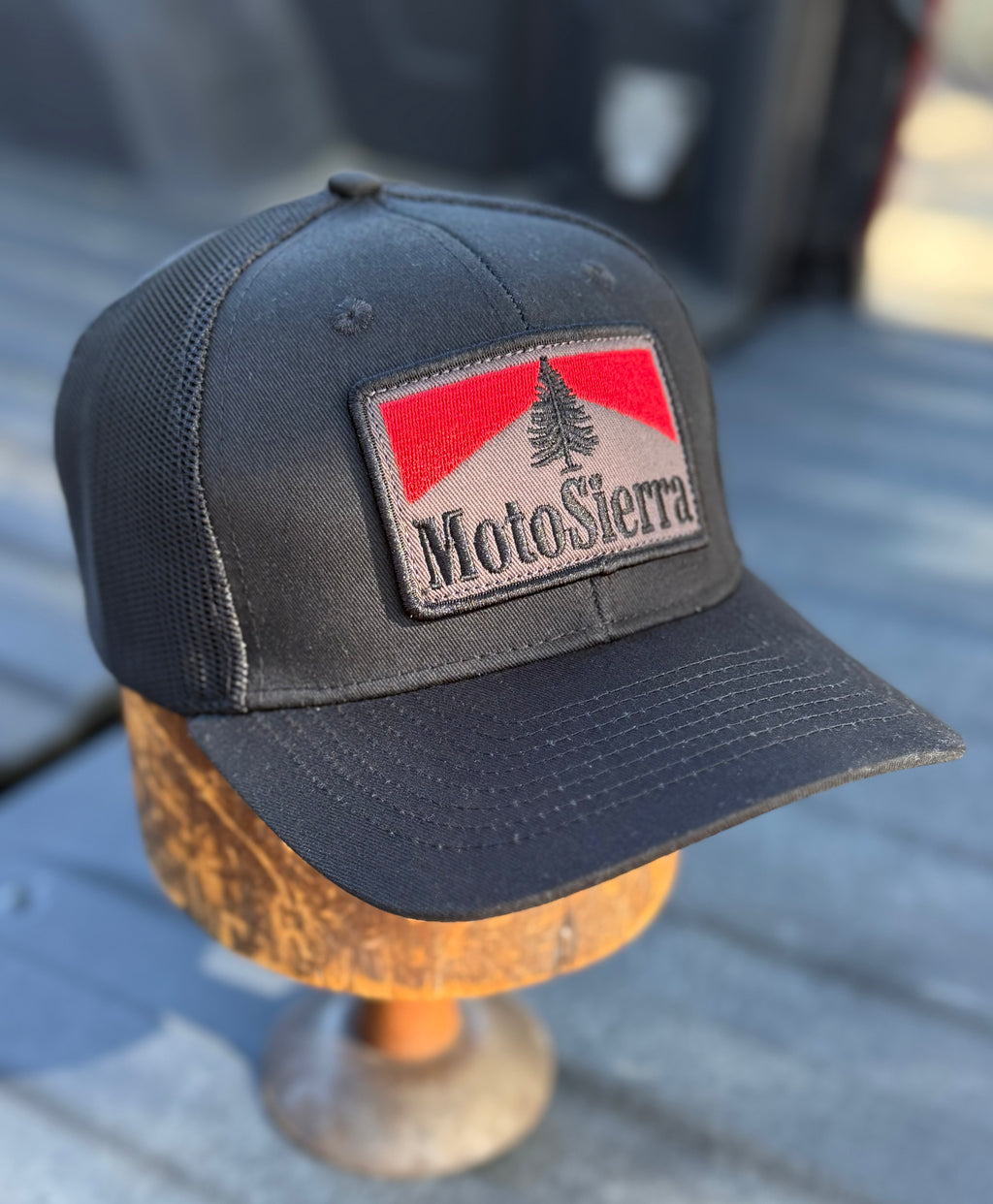 Double Mash All Black Trucker Hat  (Free Domestic US Shipping)