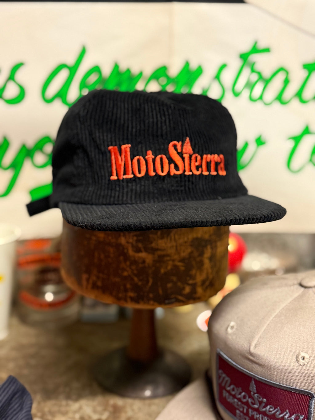 MotoSierra Embroidered Corduroy Strapback
