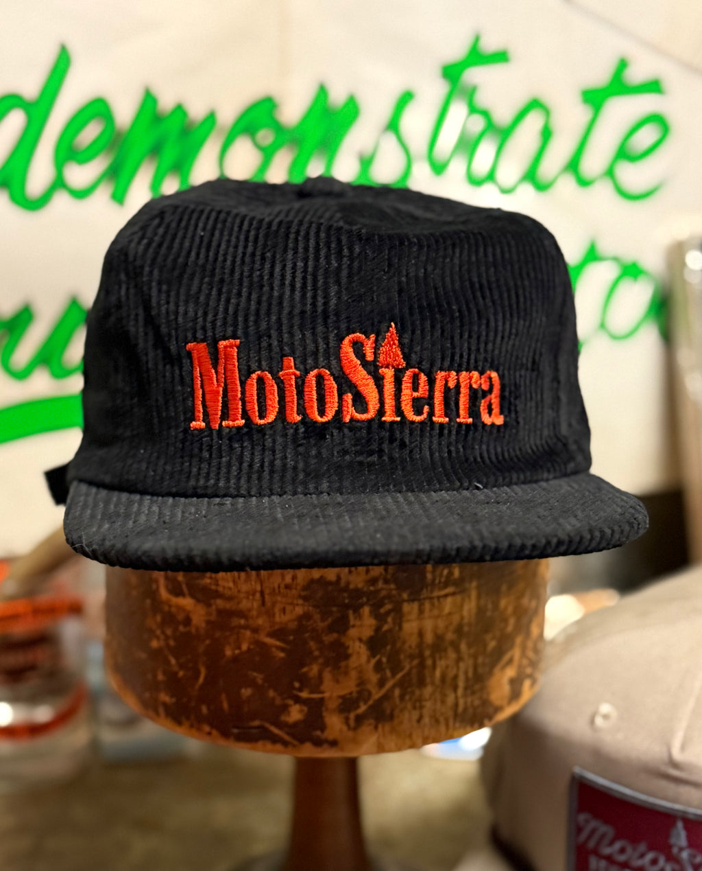 MotoSierra Embroidered Corduroy Strapback