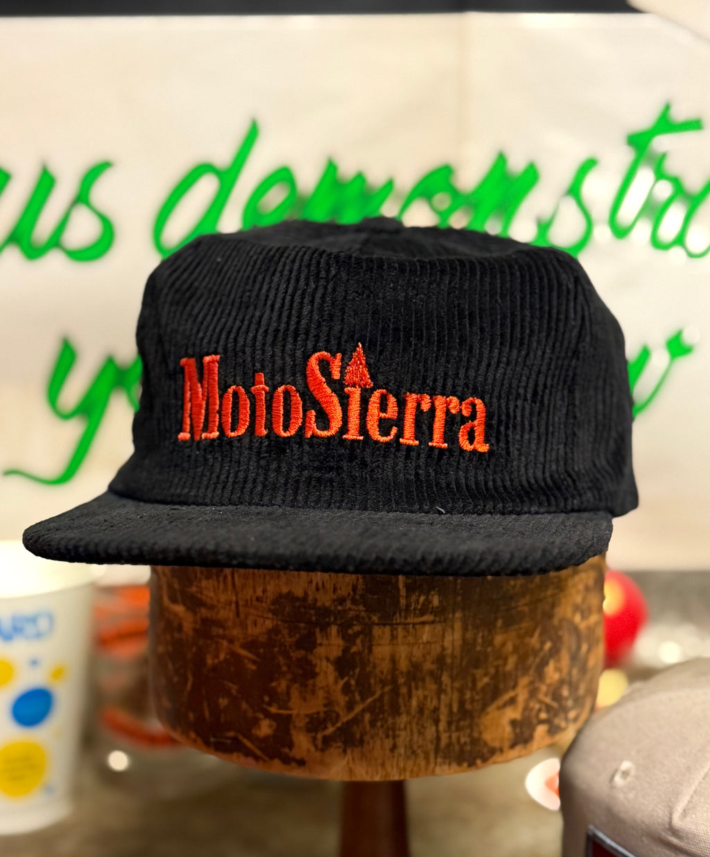 MotoSierra Embroidered Corduroy Strapback