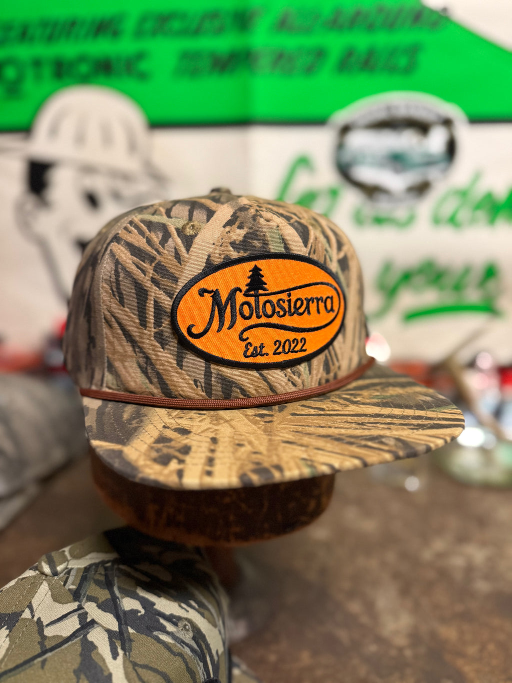 Square Ground Shadow Grass Snapback Hat