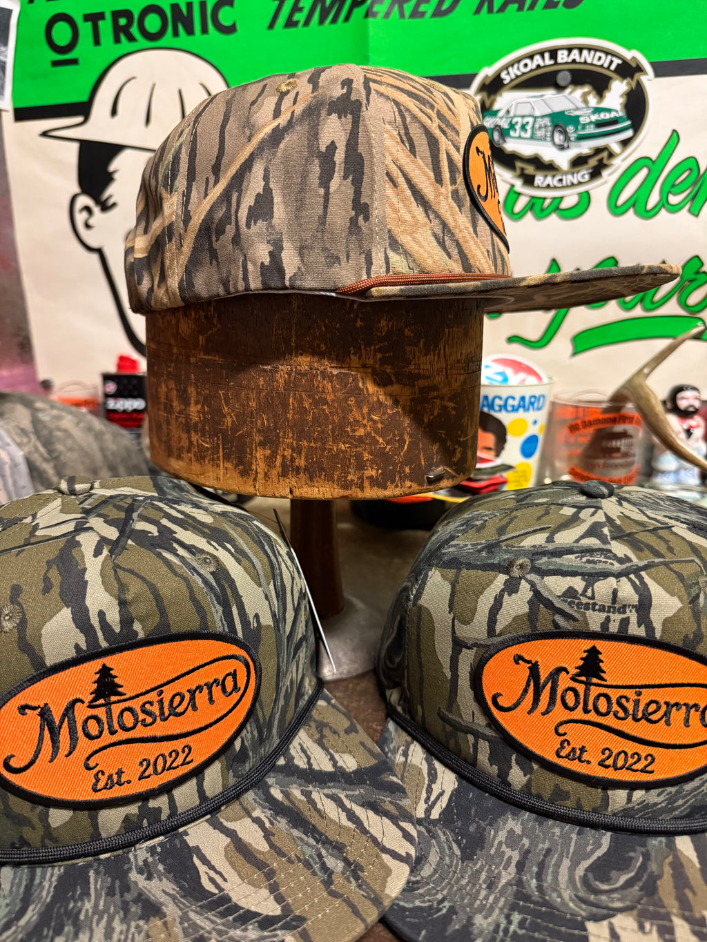 Square Ground Shadow Grass Snapback Hat