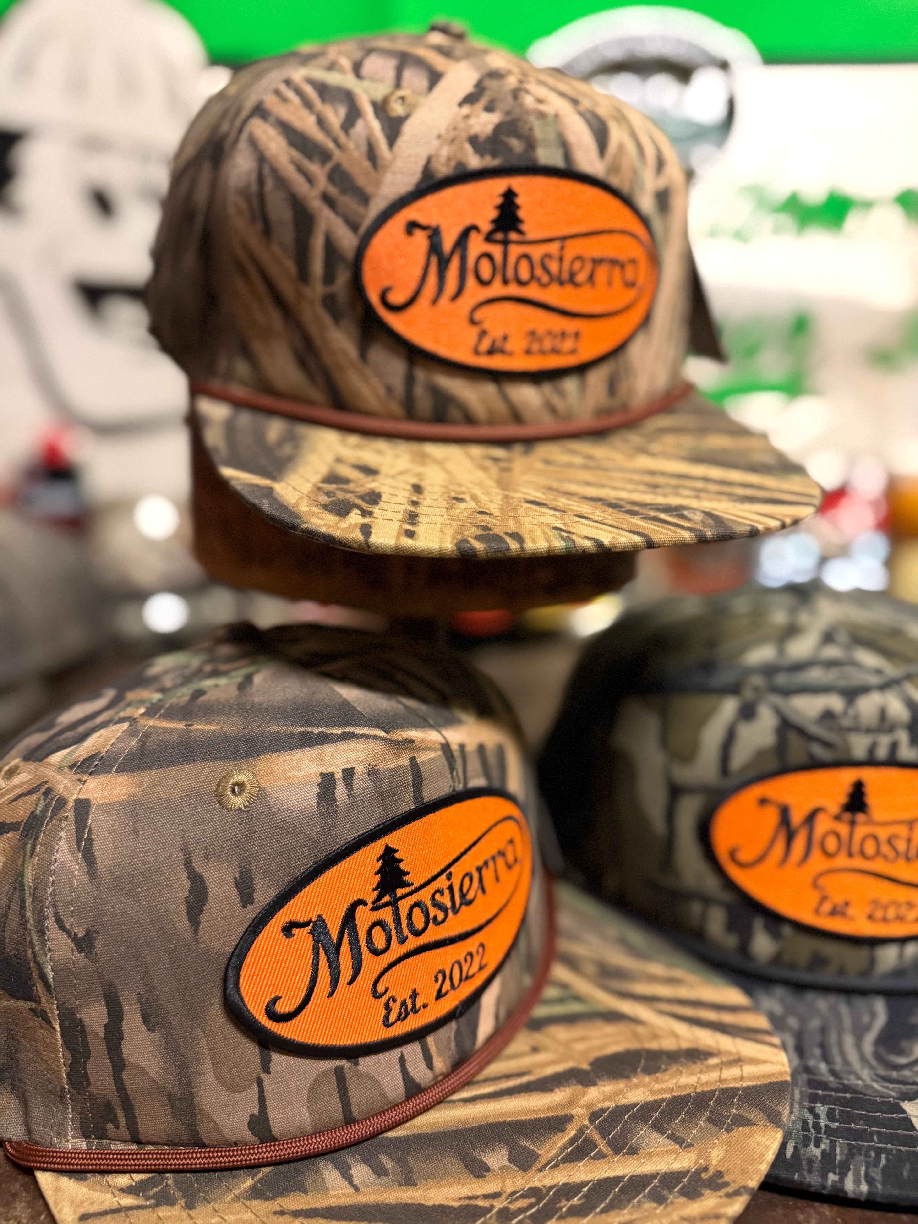 Square Ground Shadow Grass Snapback Hat