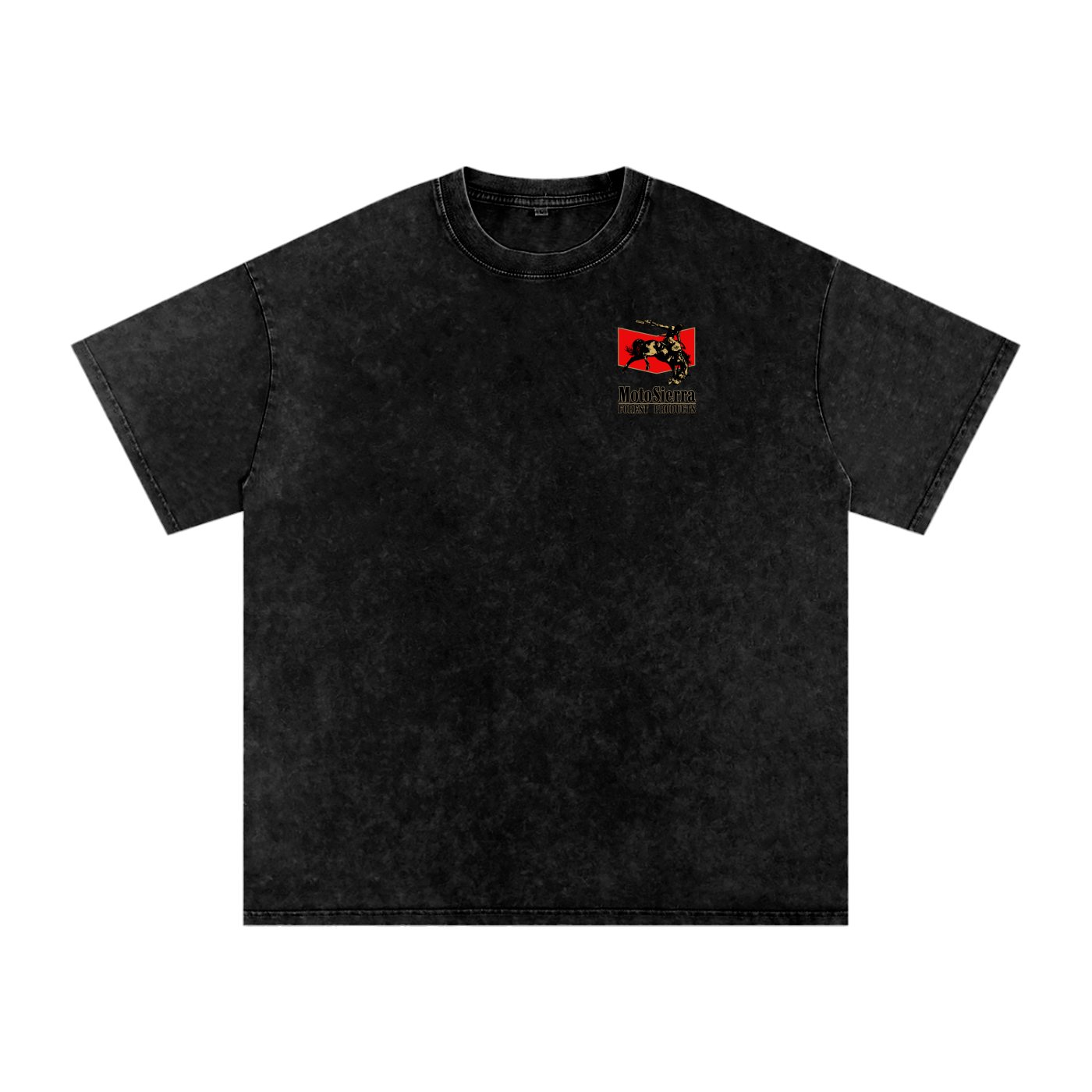 Cowboy Acid Wash Oversize T-Shirt - 250 GSM