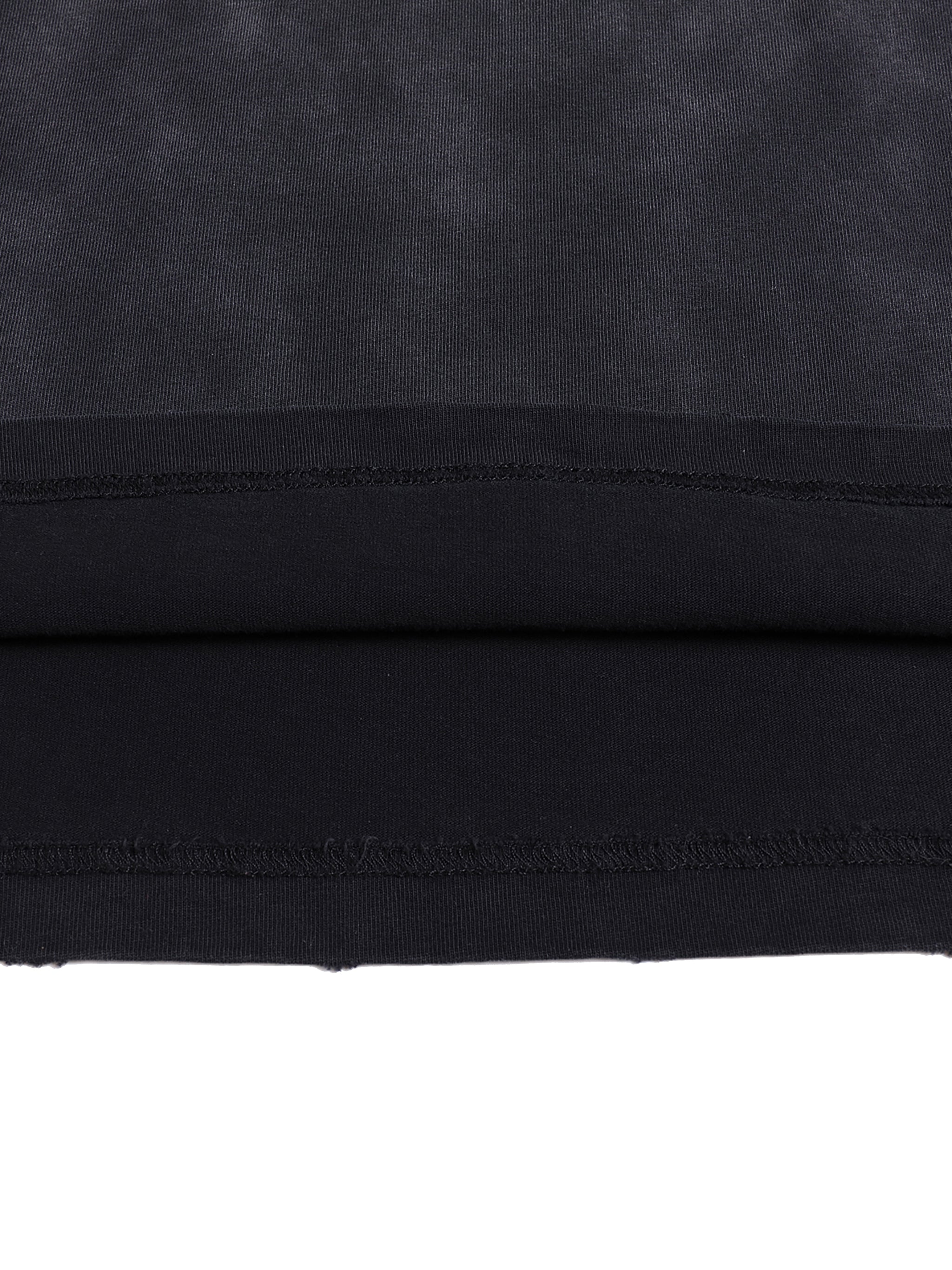Les Halles Vintage Washed Hand-Frayed T-Shirt