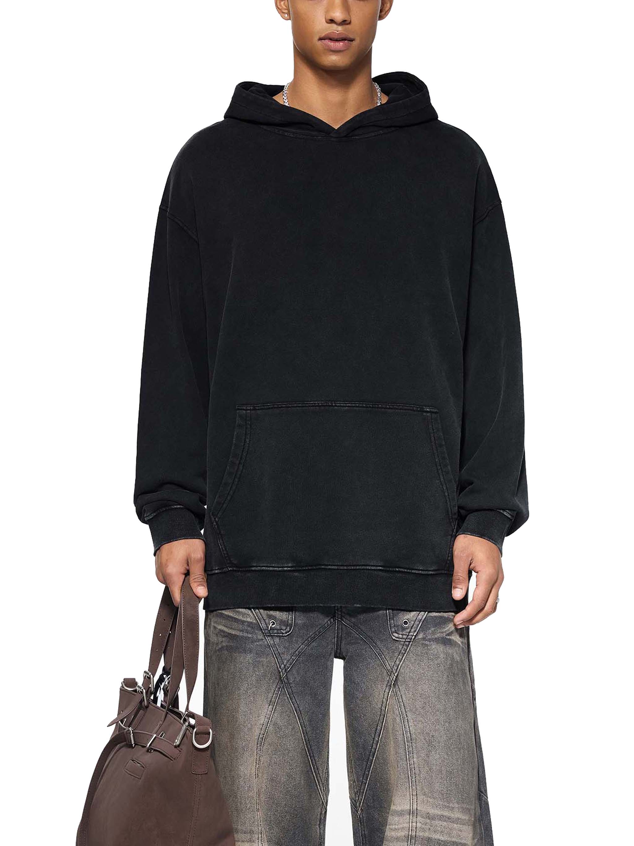 Roses Acid Wash Oversize Hoodie - 420 GSM