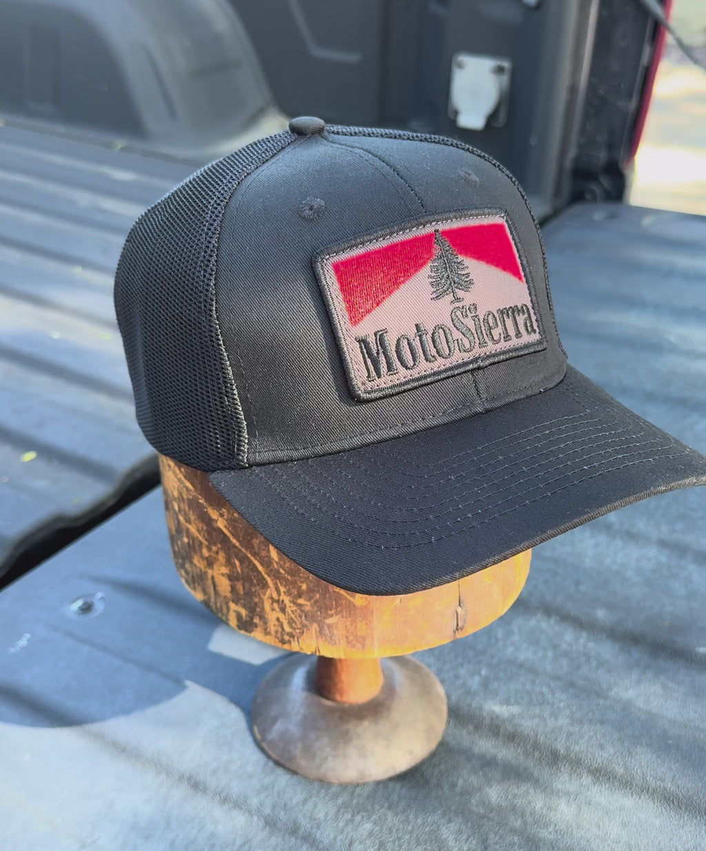 Double Mash All Black Trucker Hat  (Free Domestic US Shipping)